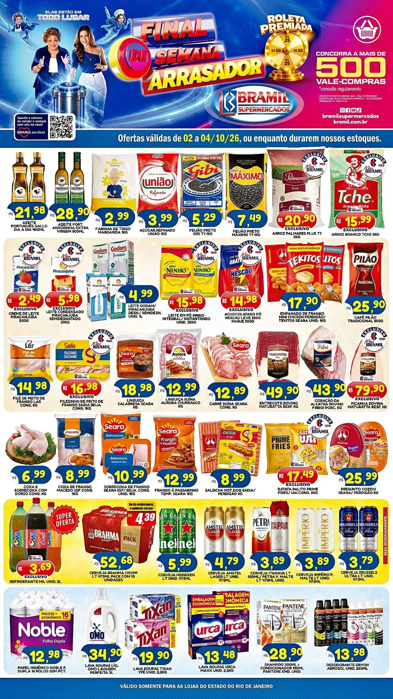 Pré-Visualização do folheto "Bramil Supermercados - Ofertas da semana" da loja Bramil Supermercados válido a partir de 02/10/2026