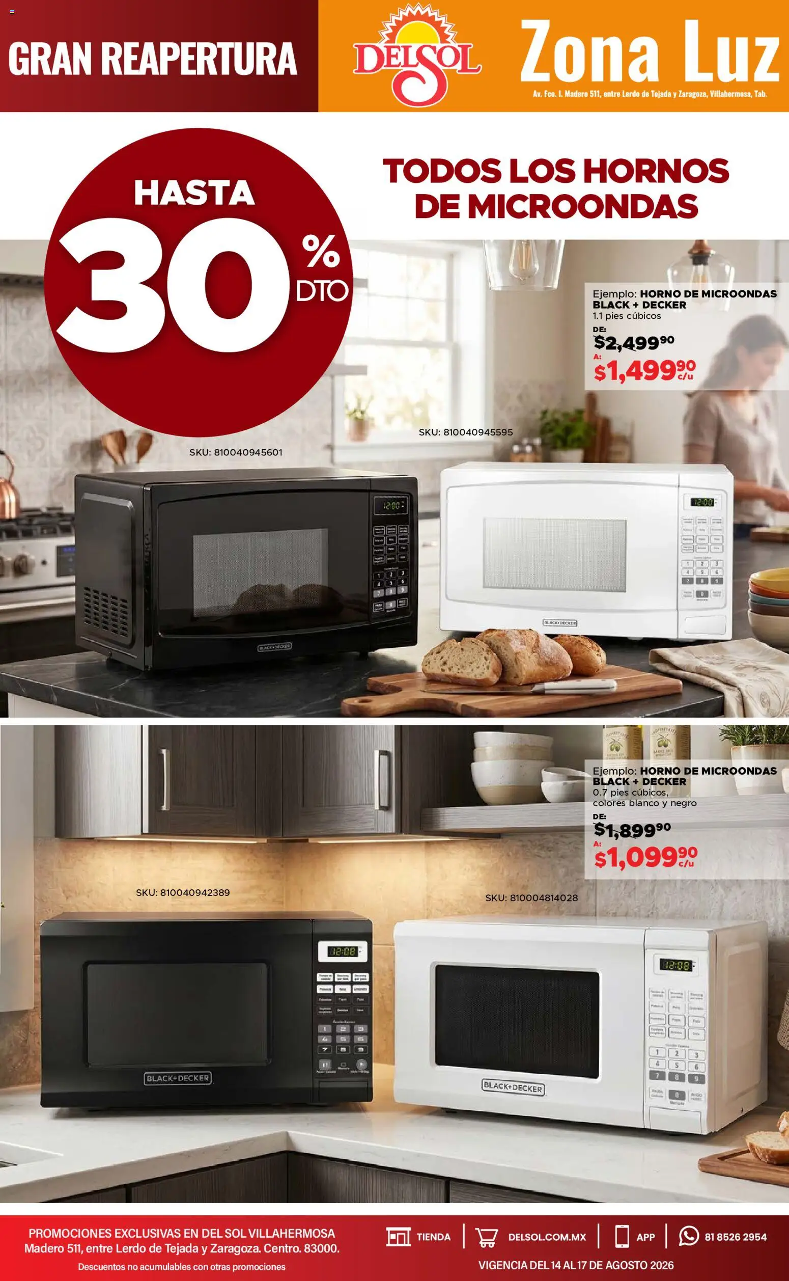 Vista previa las ofertas de la tienda Del Sol y Woolworth - Del Sol y Woolworth catálogo 4 Días de Grandes Promociones desde el 14/08/2026 