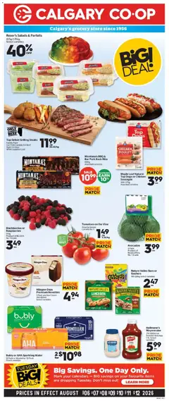 Preview of leaflet Calgary Co-op weekly flyer / circulaire from shop Calgary Co-op is valid from Aug 06, 2026