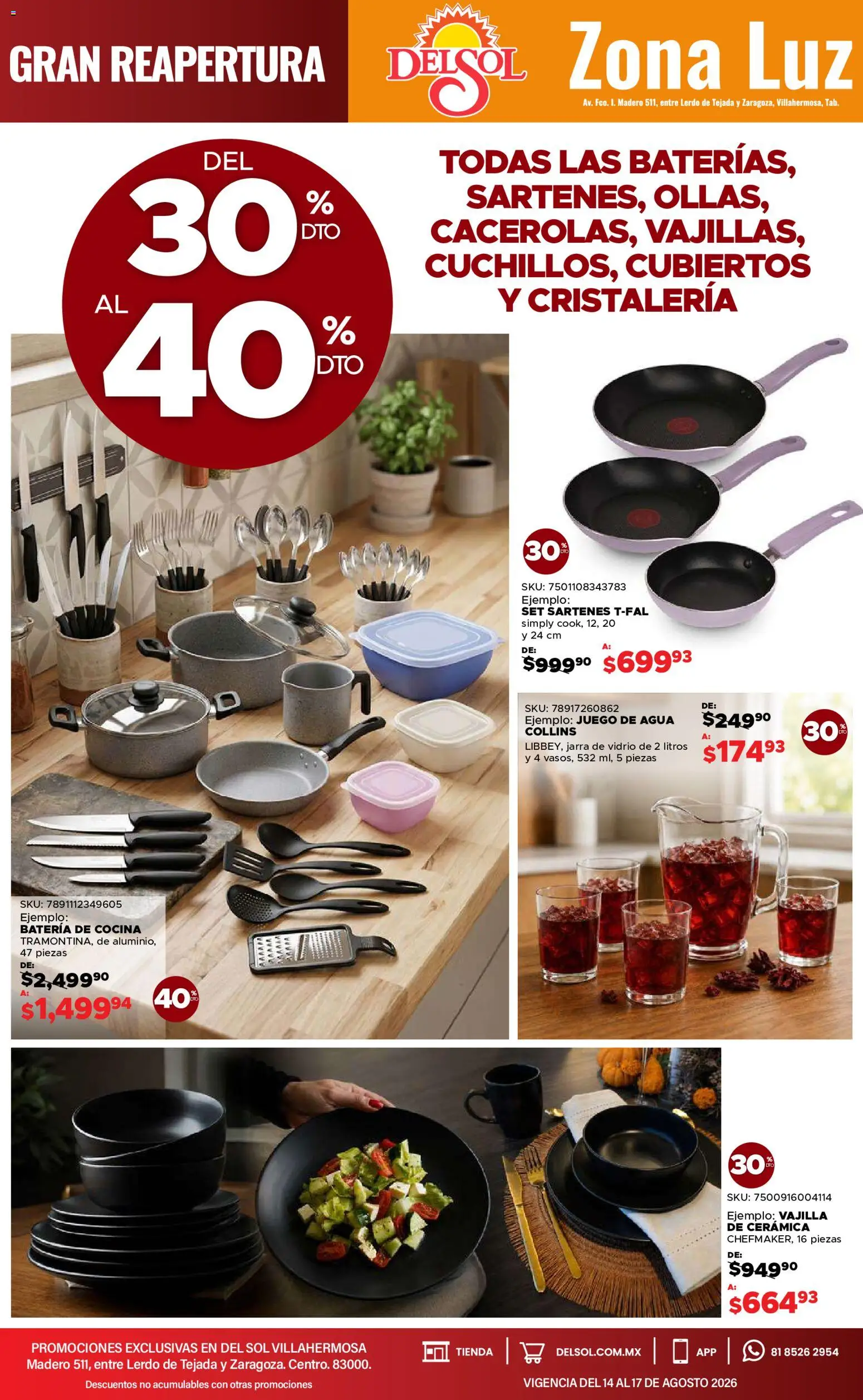 Vista previa las ofertas de la tienda Del Sol y Woolworth - Del Sol y Woolworth catálogo 4 Días de Grandes Promociones desde el 14/08/2026 