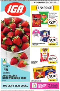 Preview of catalogue IGA catalogue Ainslie from shop IGA valid 09/09/2026