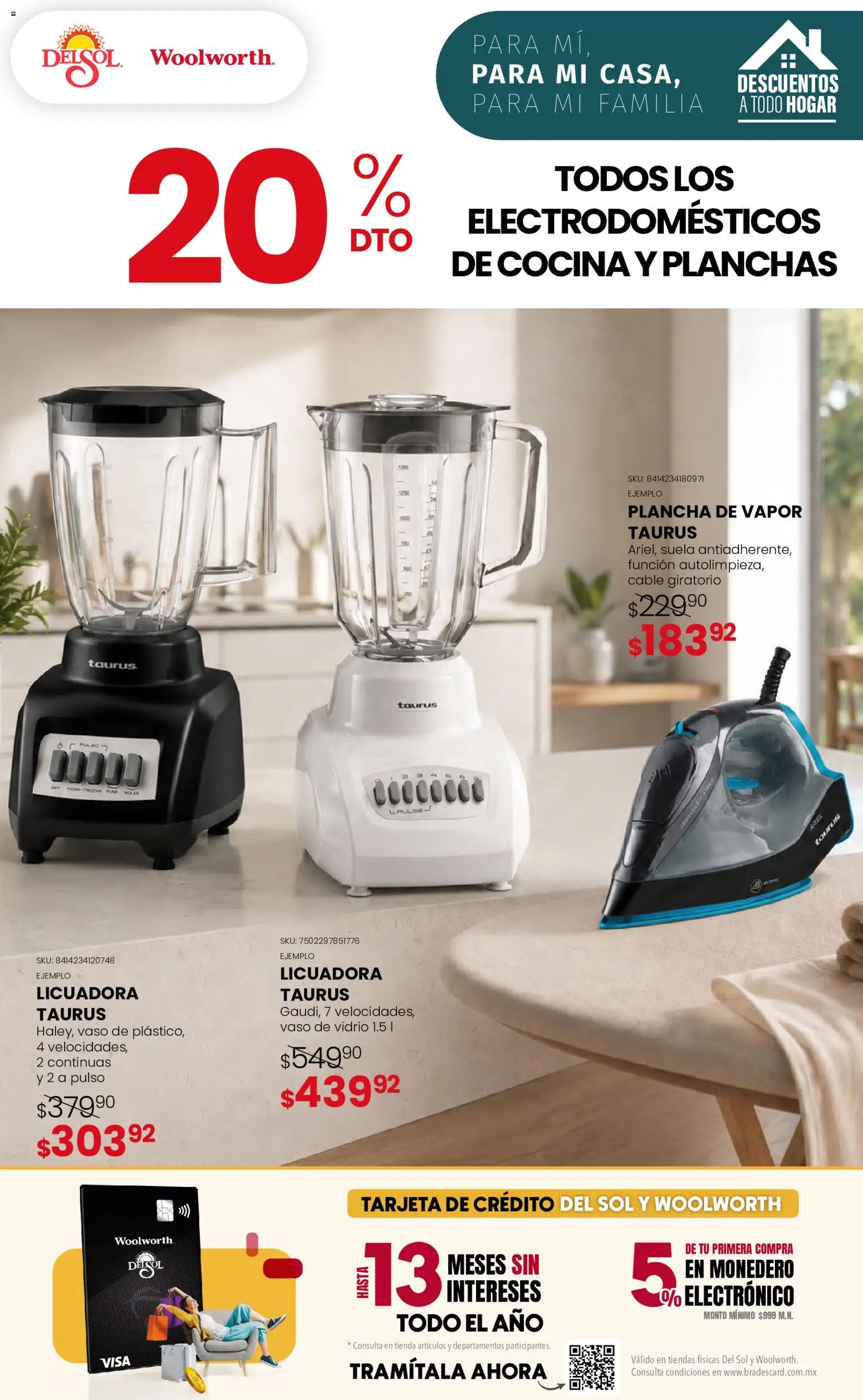 Vista previa las ofertas de la tienda Del Sol y Woolworth - Del Sol y Woolworth catálogo desde el 27/08/2026 