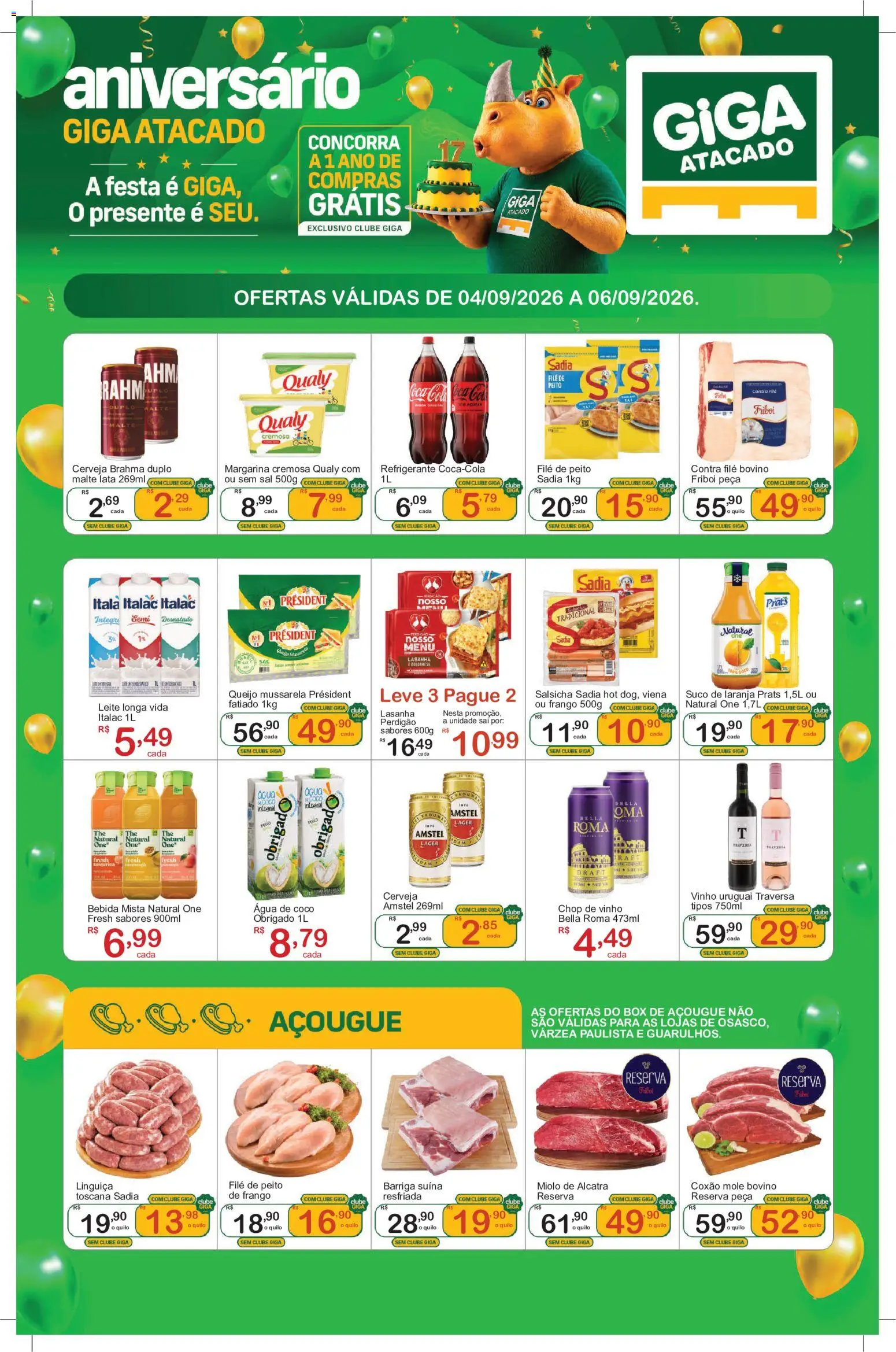 Pré-Visualização do folheto "GIGA Atacado ofertas FDS" da loja GIGA Atacado válido a partir de 04/09/2026