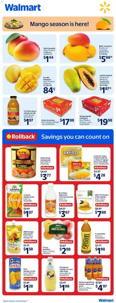 Preview of leaflet Walmart flyer - Mango season is here! from shop Walmart is valid from Apr 23, 2026