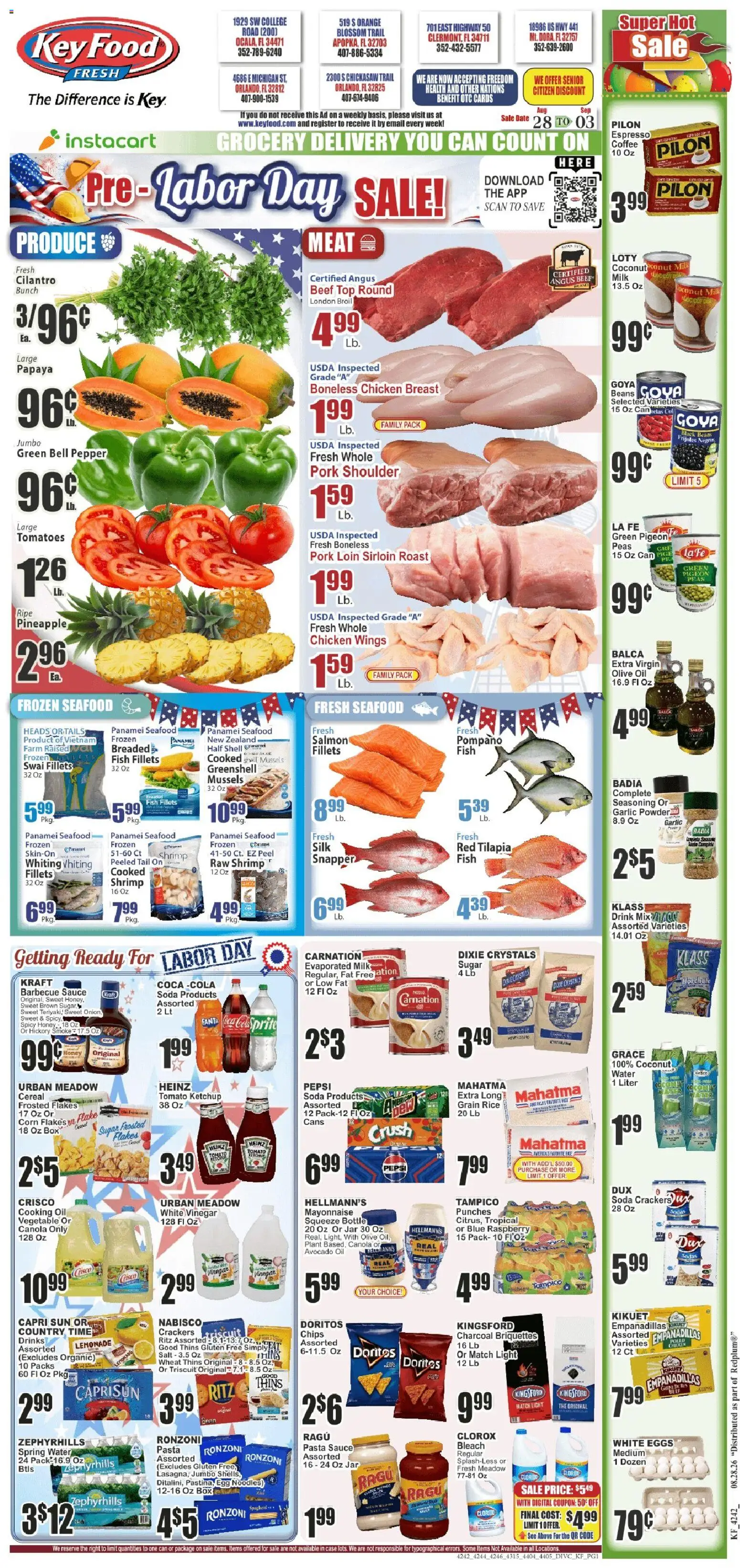 Ad Preview of Key Food Key Food Weekly Ad from 08/28/2026