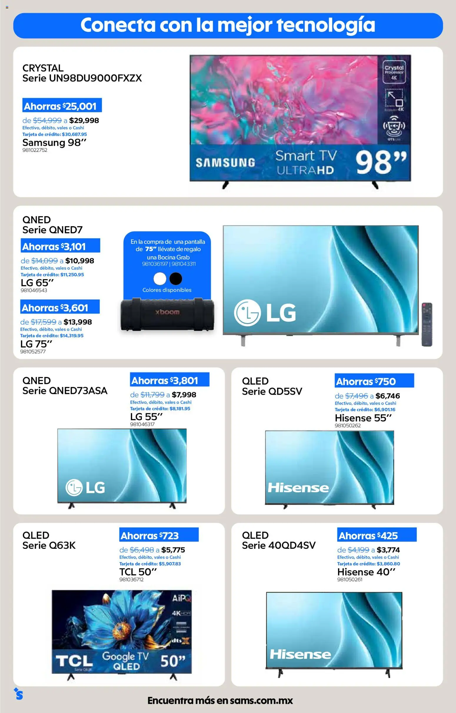 Vista previa las ofertas de la tienda Sam's Club - Sam's Club catálogo desde el 01/10/2026 