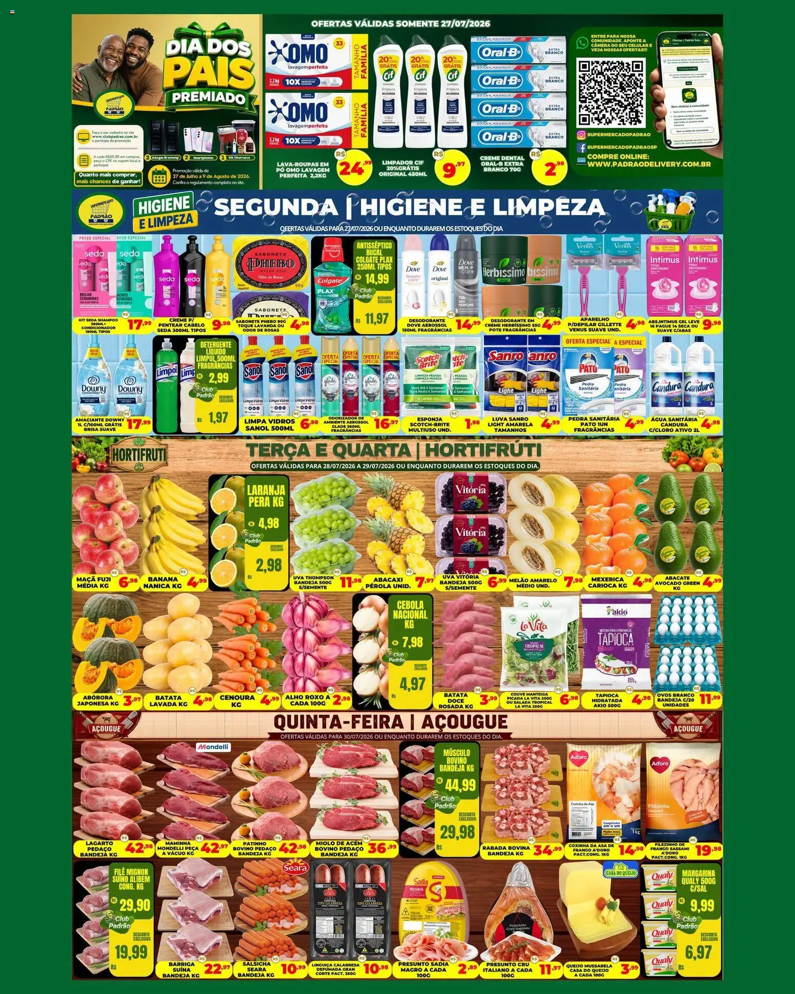 Pré-Visualização do folheto "Supermercado Padrão - Ofertas da semana" da loja Supermercado Padrão válido a partir de 27/07/2026