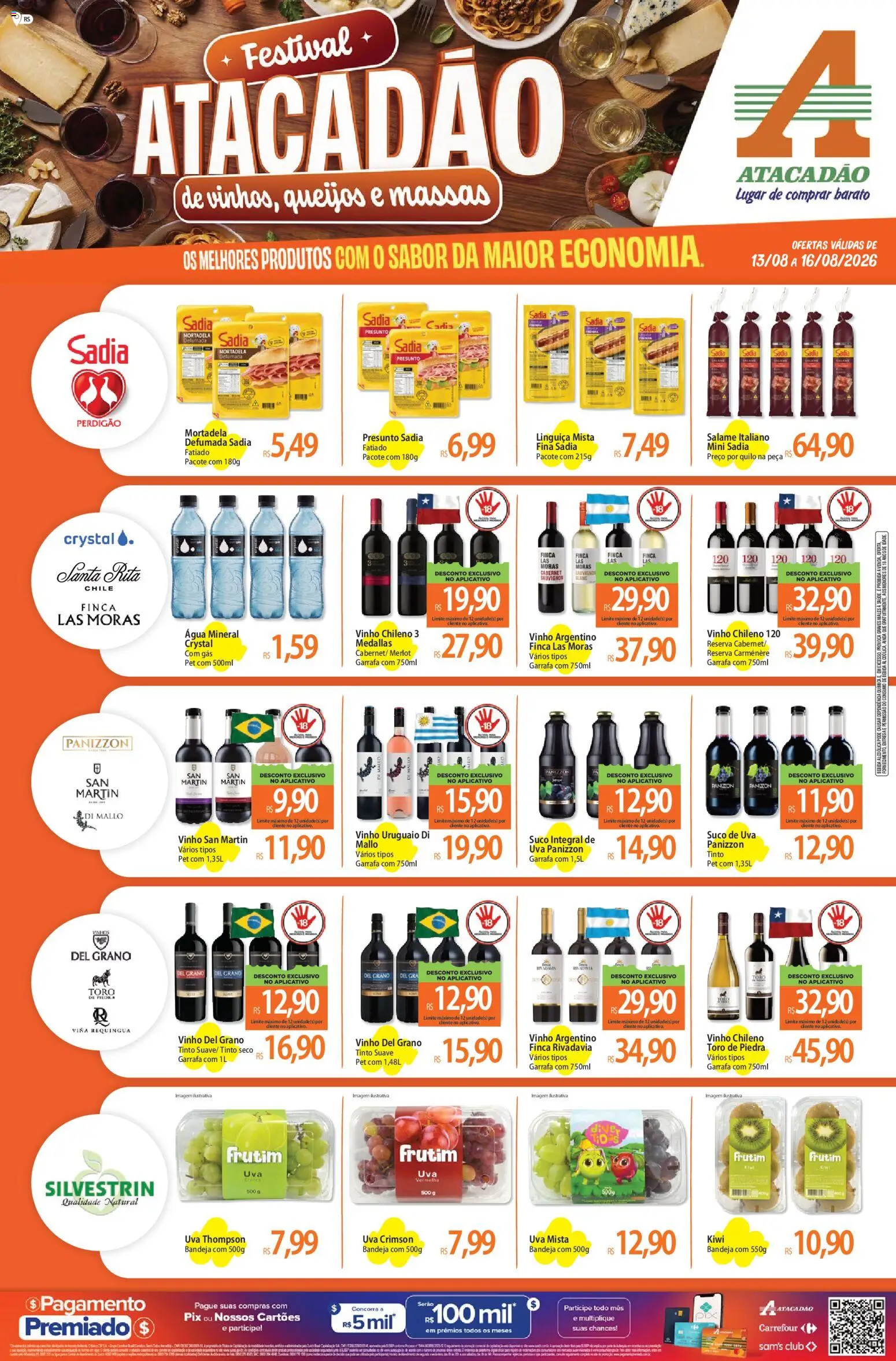 Pré-Visualização do folheto "Atacadão ofertas - RS" da loja Atacadão válido a partir de 13/08/2026