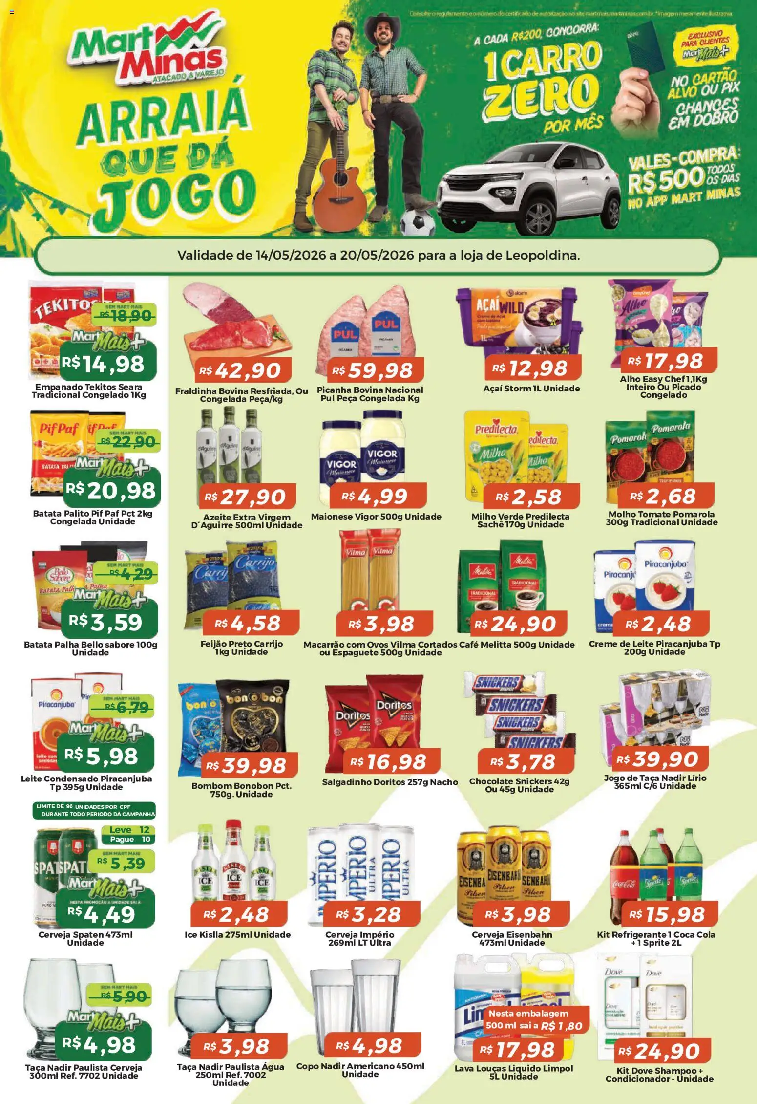 Pré-Visualização do folheto "Mart Minas ofertas" da loja Mart Minas válido a partir de 14/05/2026