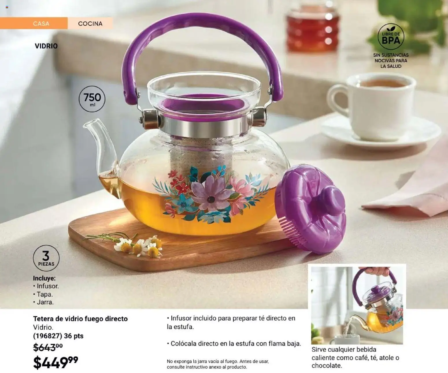 Vista previa las ofertas de la tienda AVON - Casa & Estilo 4 2026 desde el 20/02/2026 - Té, Cocina, Tetera, Jarra