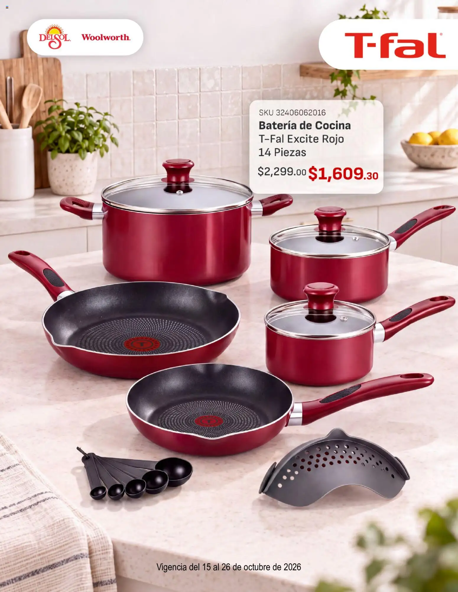 Vista previa las ofertas de la tienda Del Sol y Woolworth - Del Sol y Woolworth catálogo Lo Mejor de T-Fal desde el 15/10/2026 