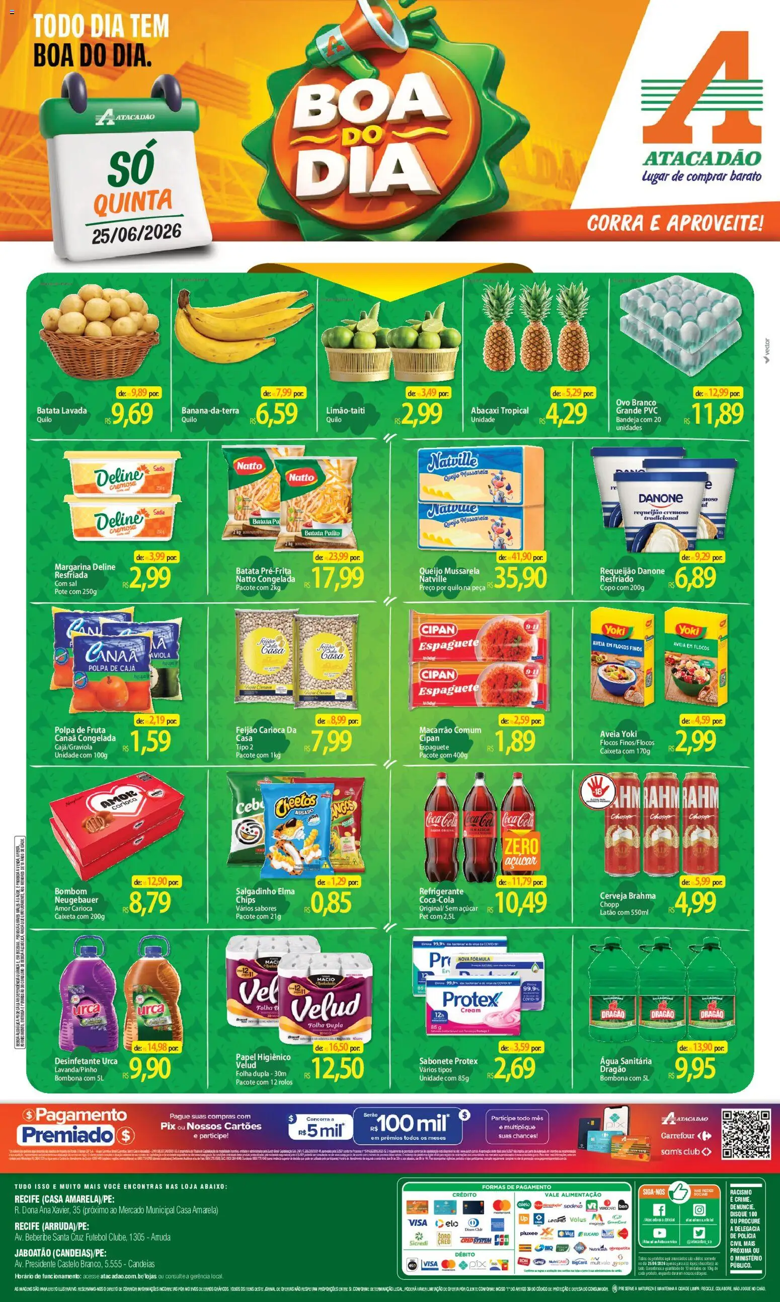 Pré-Visualização do folheto "Atacadão ofertas - PE" da loja Atacadão válido a partir de 25/06/2026