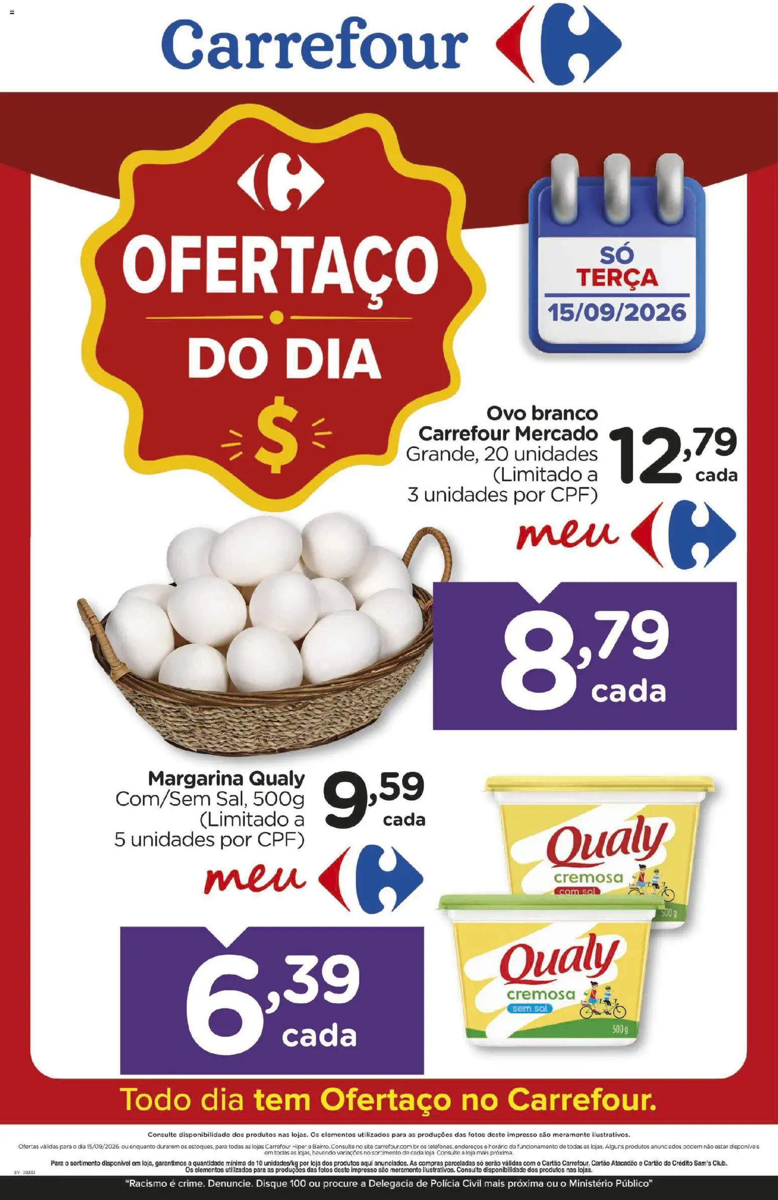 Pré-Visualização do folheto "Carrefour ofertas do Dia" da loja Carrefour válido a partir de 15/09/2026