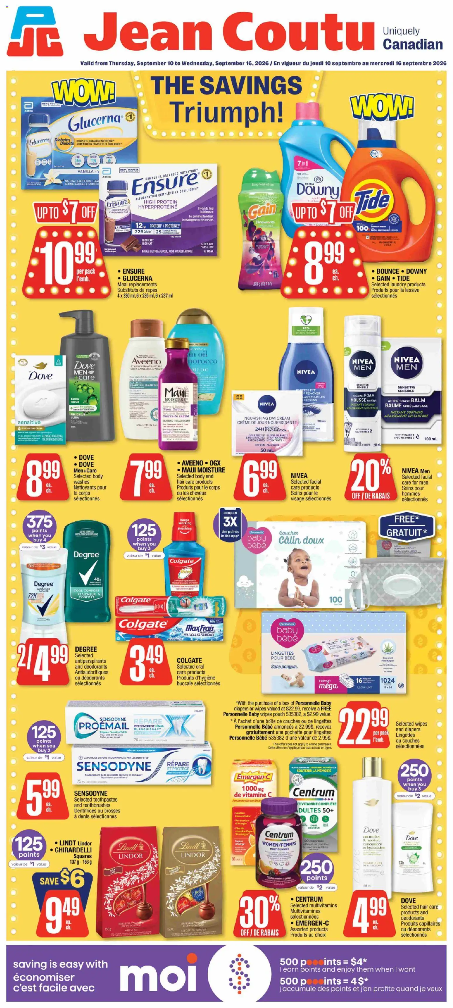 Preview of leaflet Jean Coutu weekly flyer from shop Jean Coutu is valid from Sep 10, 2026