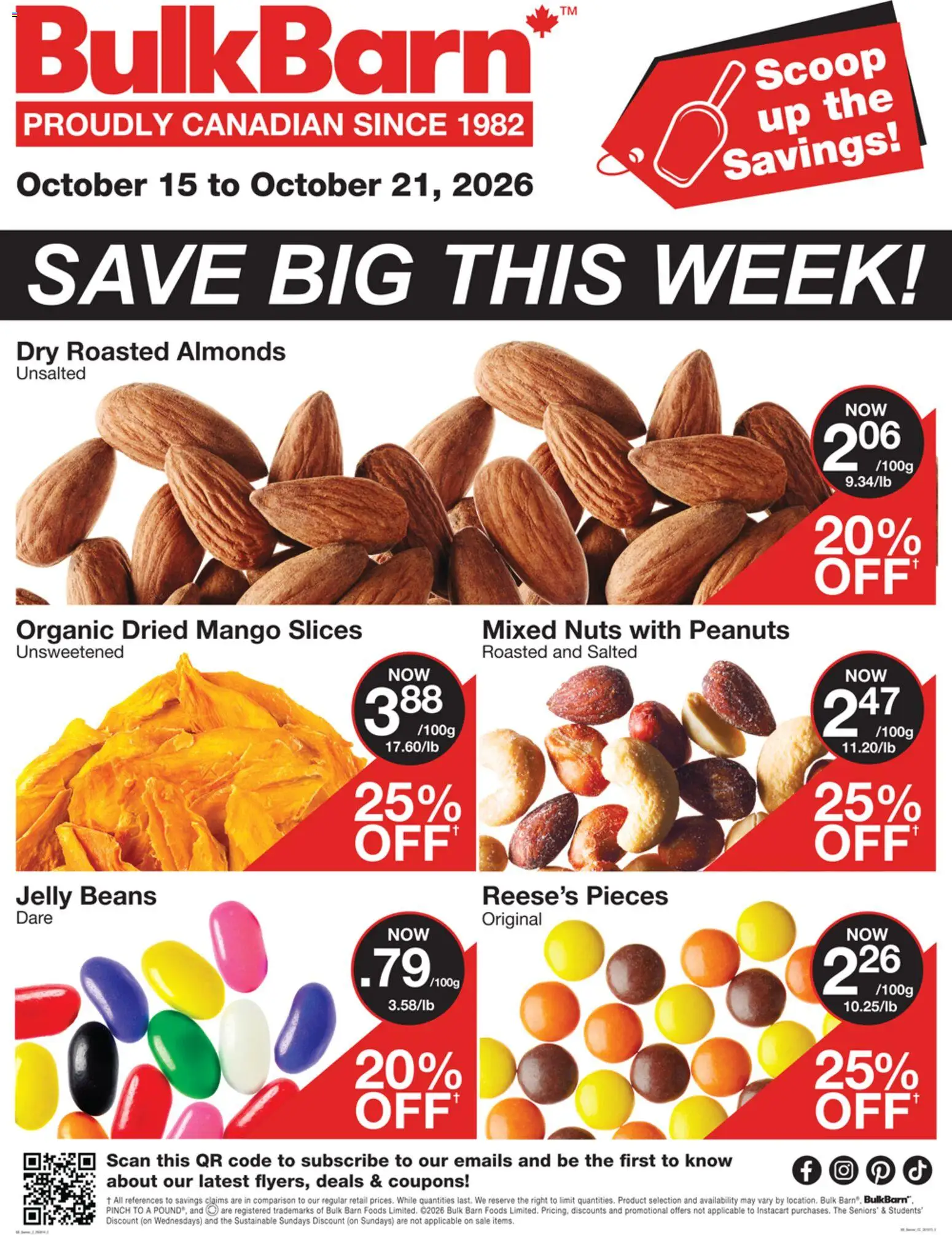 Preview of leaflet Bulk Barn weekly flyer from shop Bulk Barn is valid from Oct 15, 2026