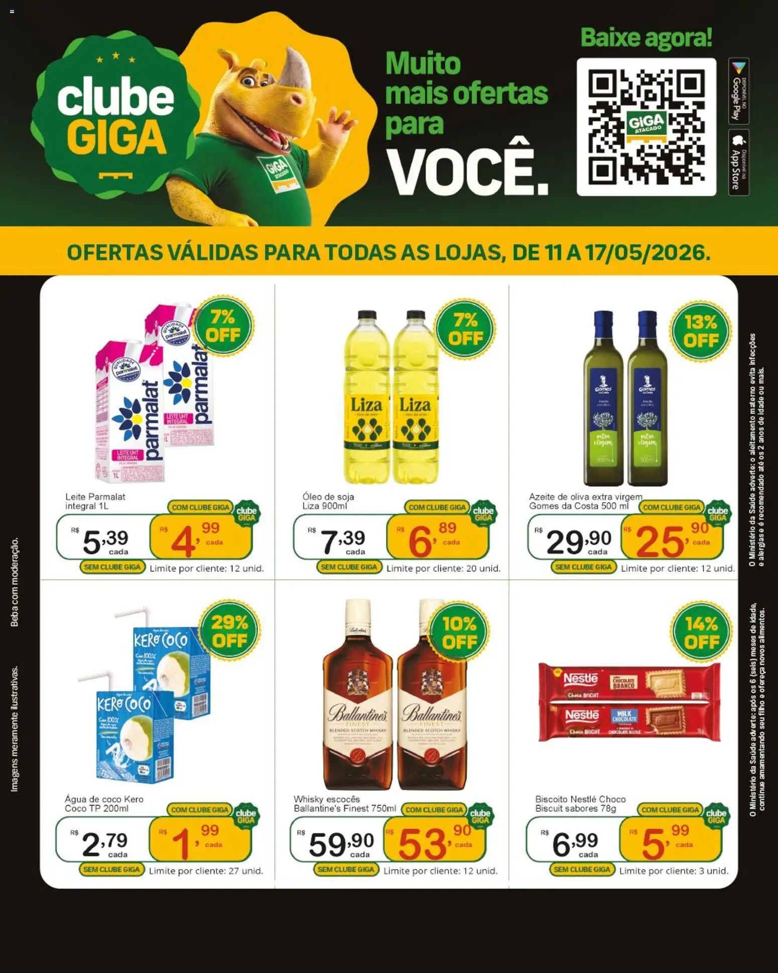 Pré-Visualização do folheto "GIGA Atacado ofertas Clube" da loja GIGA Atacado válido a partir de 11/05/2026