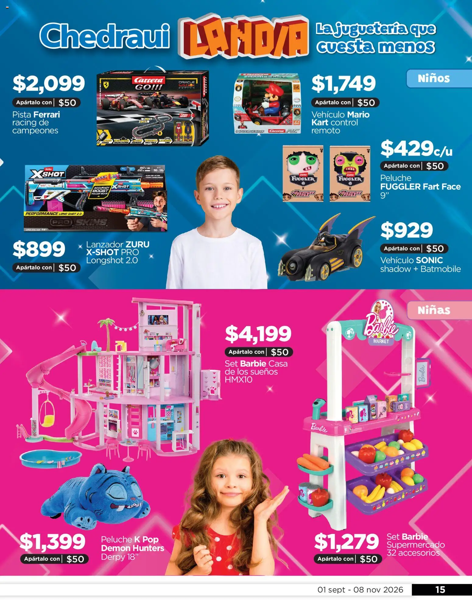Vista previa las ofertas de la tienda Chedraui - Chedraui Apártalo así de fácil y cumple tus deseos desde el 01/09/2026 