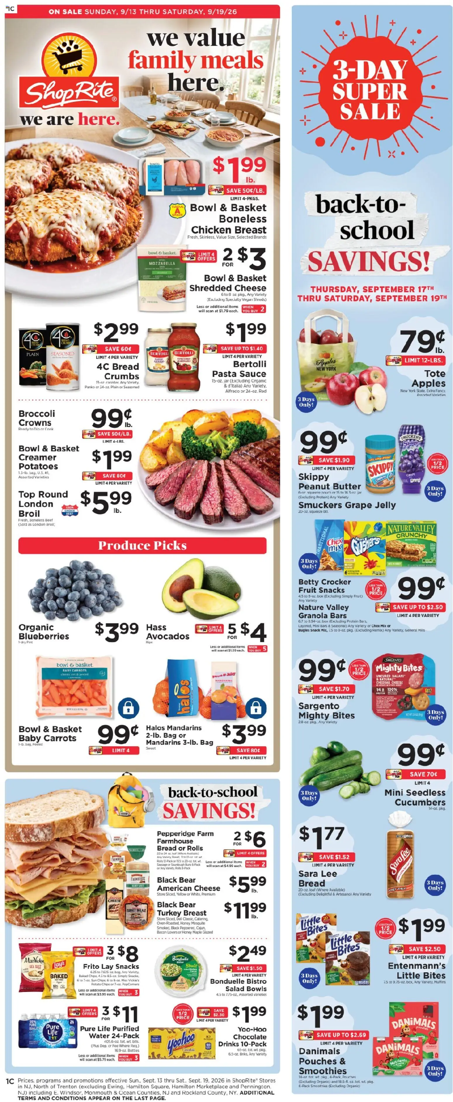 Ad Preview of ShopRite ShopRite Weekly Ad from 09/13/2026
