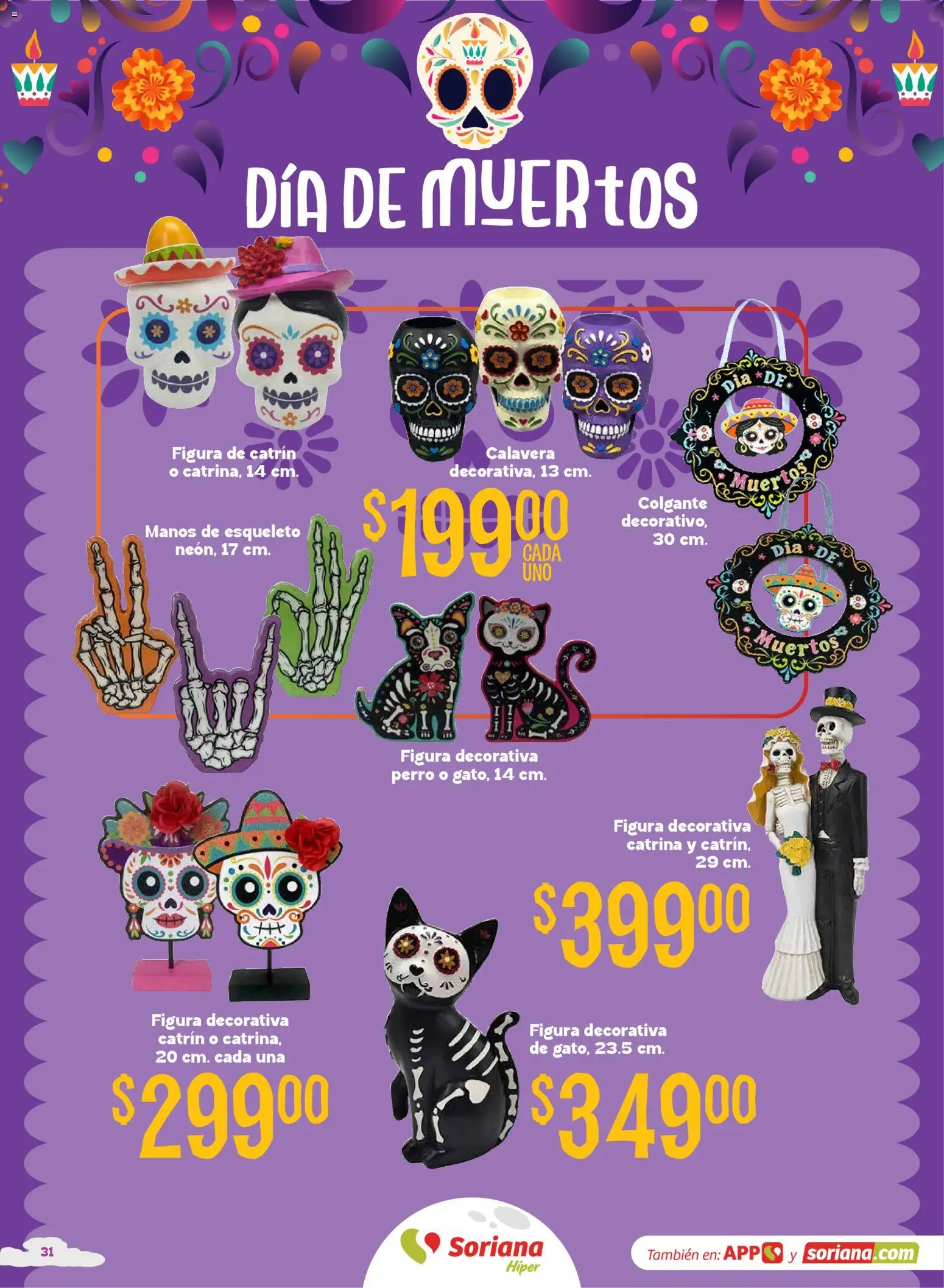 Vista previa las ofertas de la tienda Soriana - Soriana Híper - Halloween y Día de muertos desde el 01/10/2026 