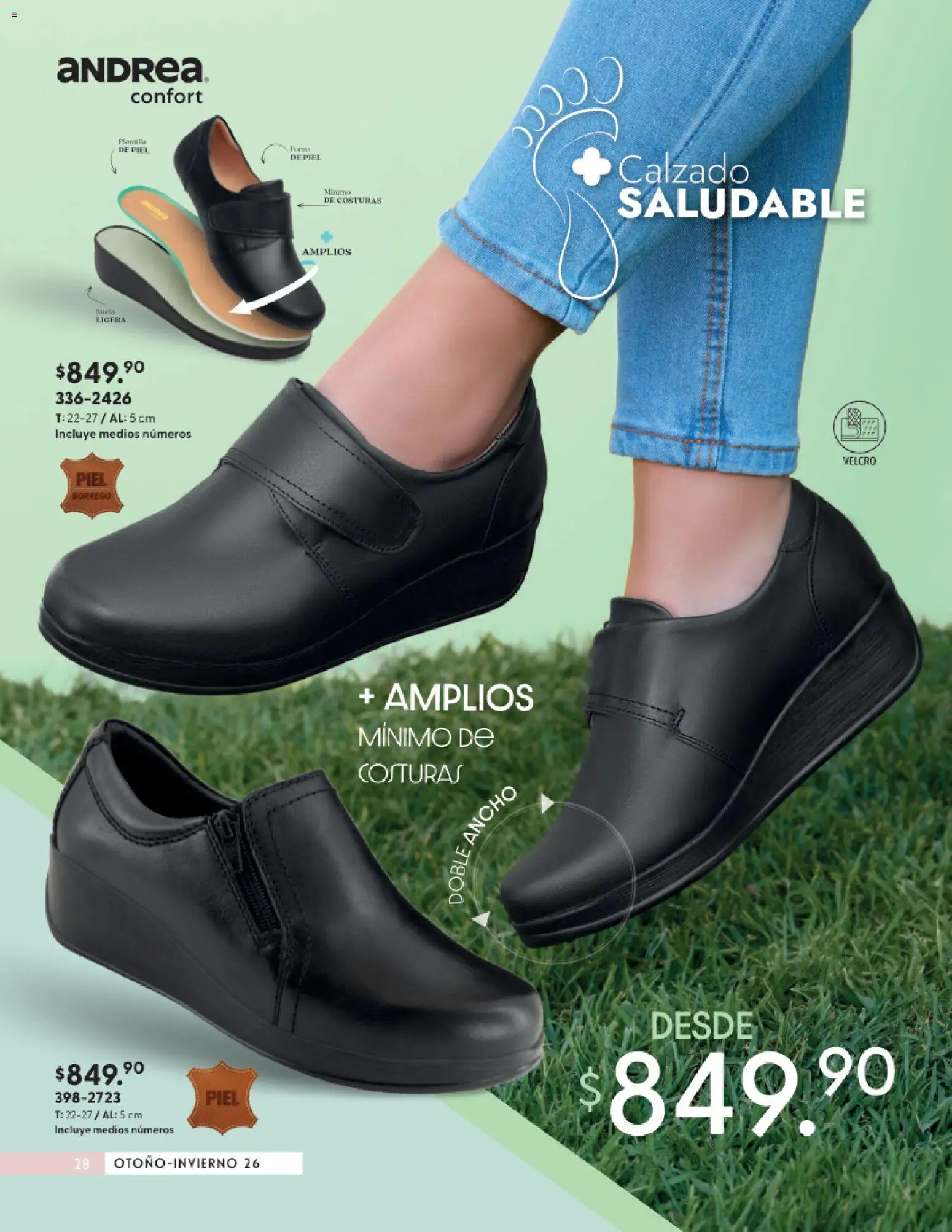 Vista previa las ofertas de la tienda Andrea - Andrea catálogo Calzado Confort desde el 23/08/2026 