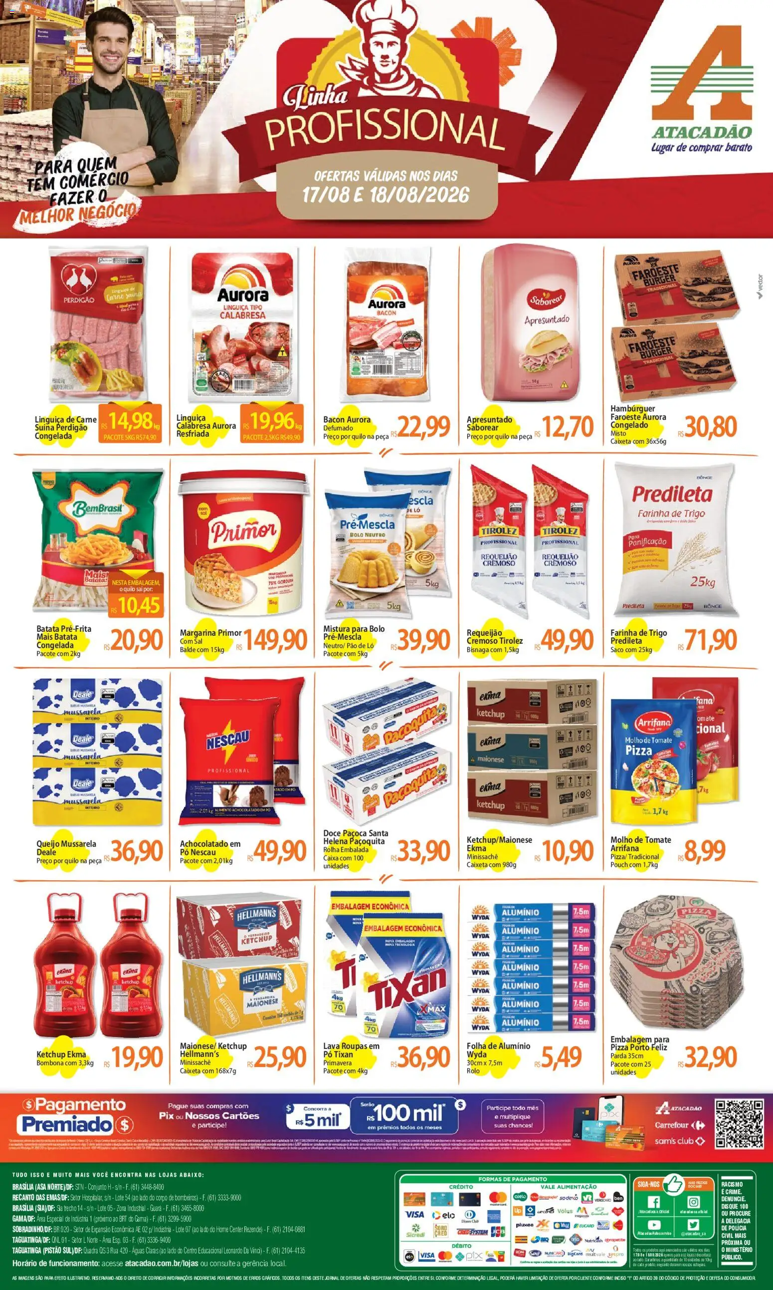 Pré-Visualização do folheto "Atacadão ofertas - DF" da loja Atacadão válido a partir de 17/08/2026