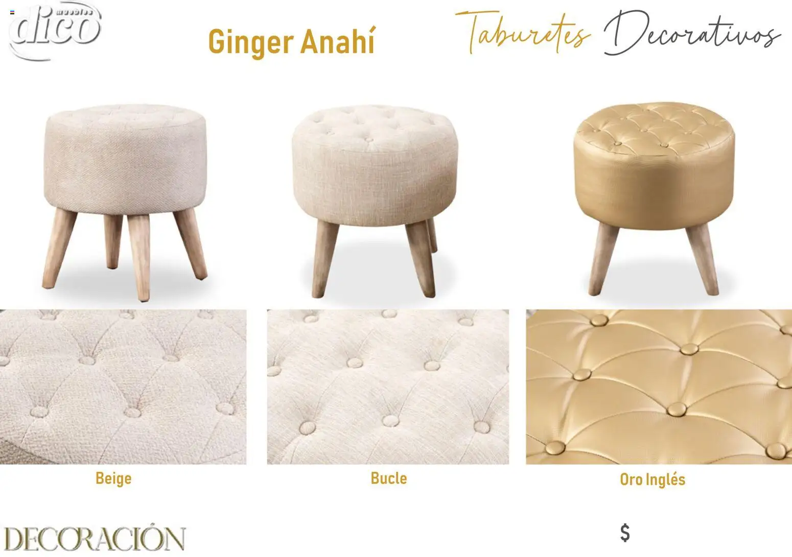 Vista previa las ofertas de la tienda Muebles Dico - Catálogo Decoración desde el 09/12/2025 
