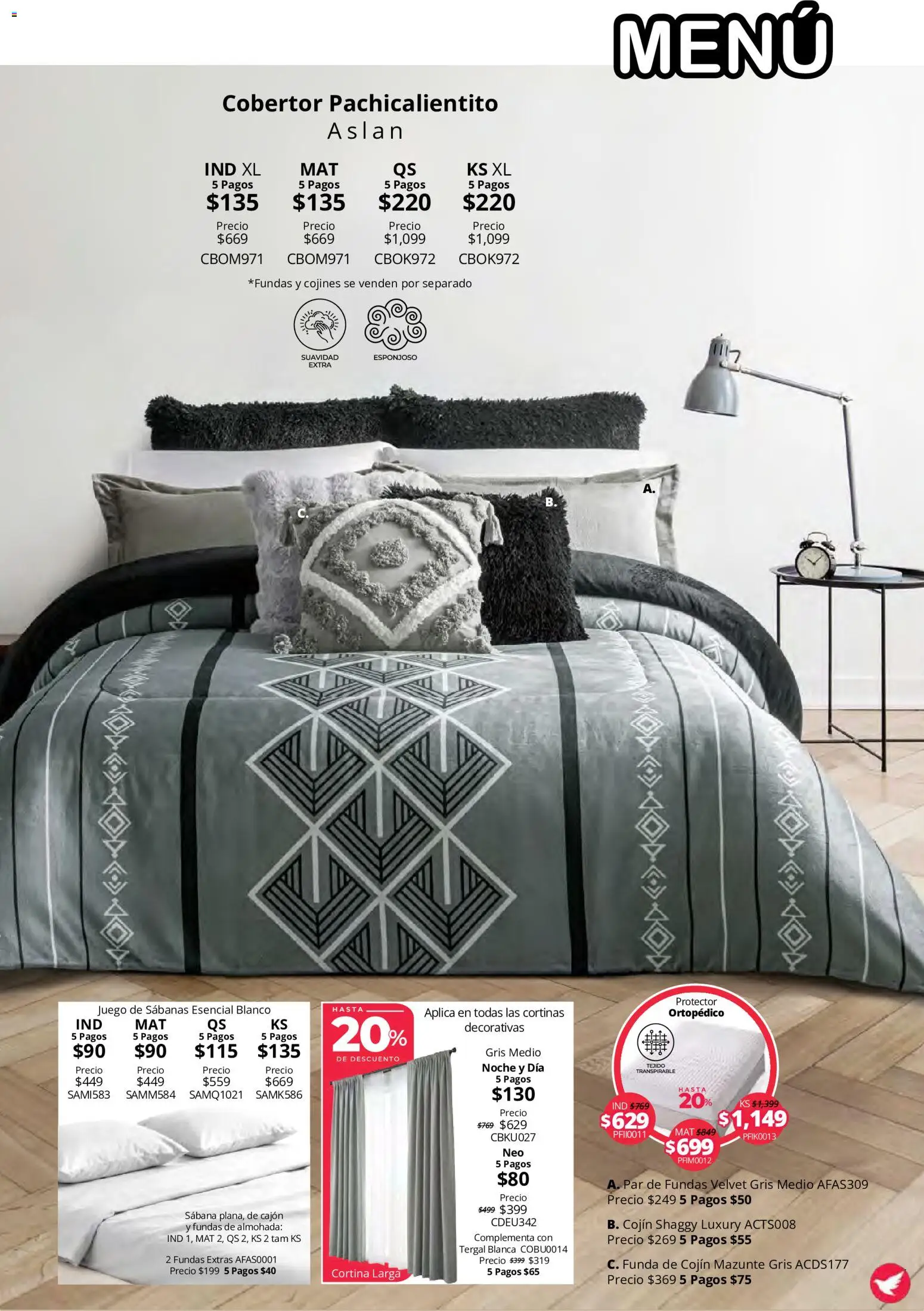 Vista previa las ofertas de la tienda Colchas Concord - Colchas Concord catálogo Colección Cobertor Calor de Hogar desde el 15/10/2026 