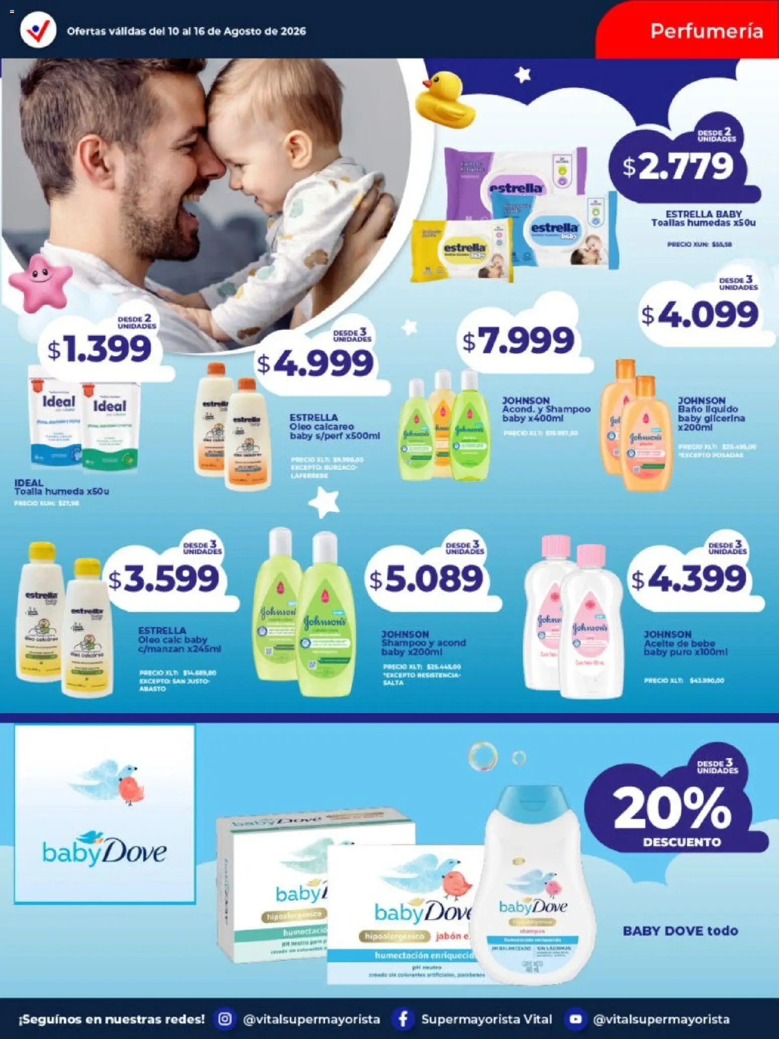 Vista previa del folleto de la tienda Vital válido desde el 10/08/2026 - Baño, Shampoo, Toalla, Toallas, Jabón