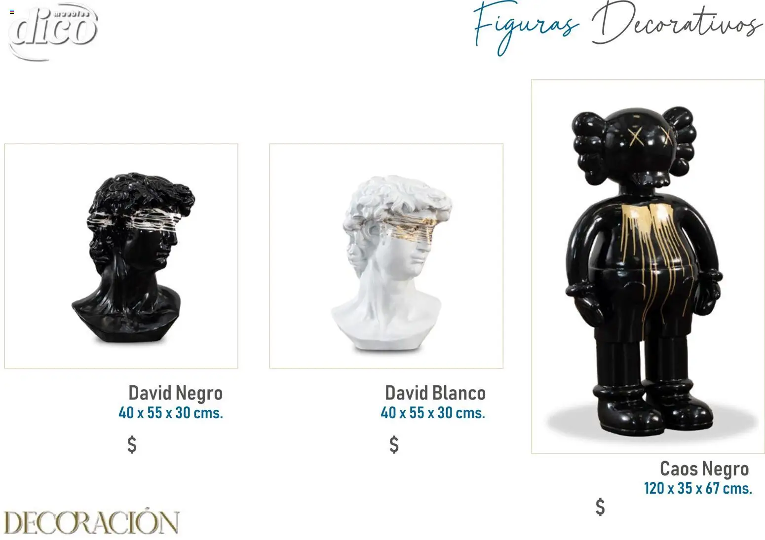 Vista previa las ofertas de la tienda Muebles Dico - Catálogo Decoración desde el 09/12/2025 