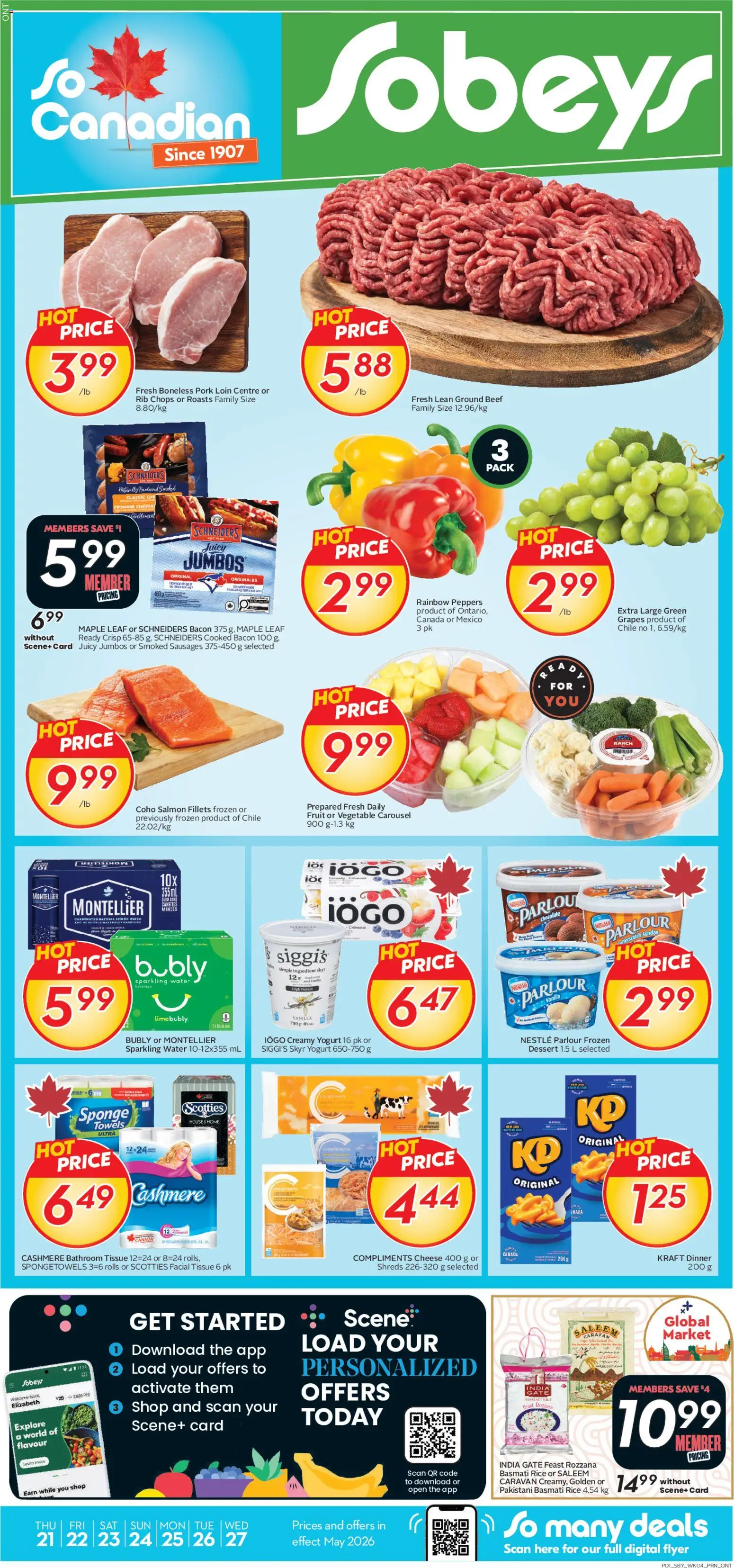 Preview of leaflet Sobeys weekly flyer / circulaire from shop Sobeys is valid from May 21, 2026