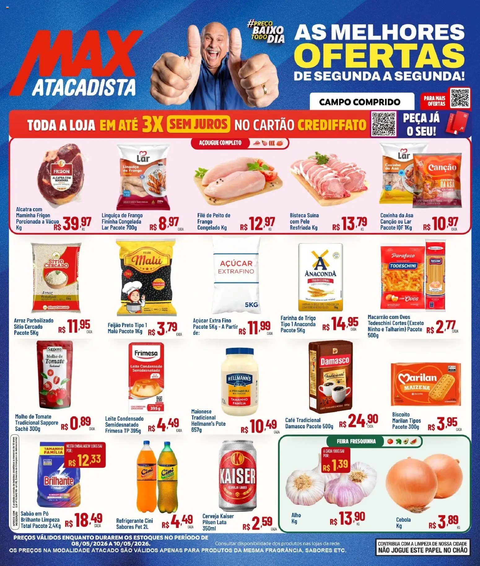 Pré-Visualização do folheto "Max Atacadista ofertas Fim de Semana" da loja Max Atacadista válido a partir de 08/05/2026