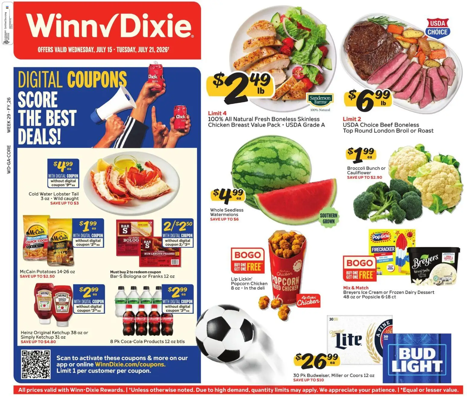 Ad Preview of Winn Dixie Winn Dixie Weekly Ad from 07/15/2026