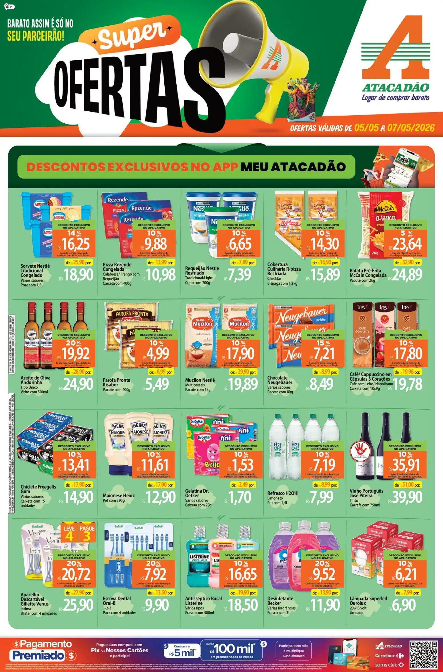 Pré-Visualização do folheto "Atacadão ofertas - PE" da loja Atacadão válido a partir de 05/05/2026