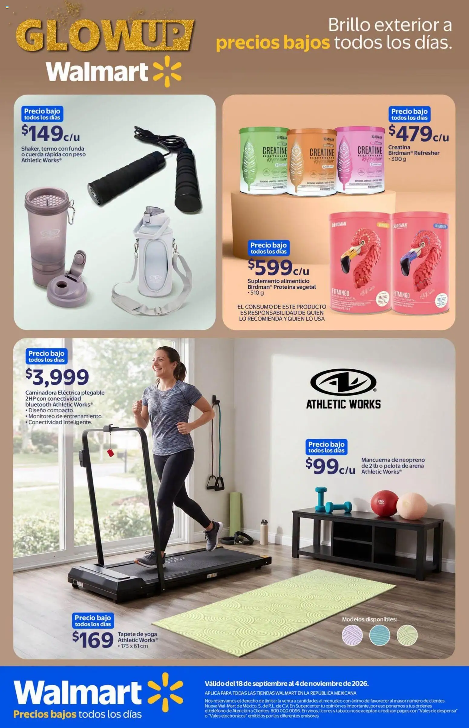 Vista previa las ofertas de la tienda Walmart - Walmart folleto Tu rutina K-Beauty a precios bajos. desde el 18/09/2026 - Proteína, Termo, Pelota, Caminadora, Funda, Cuerda, Despensa, Tapete