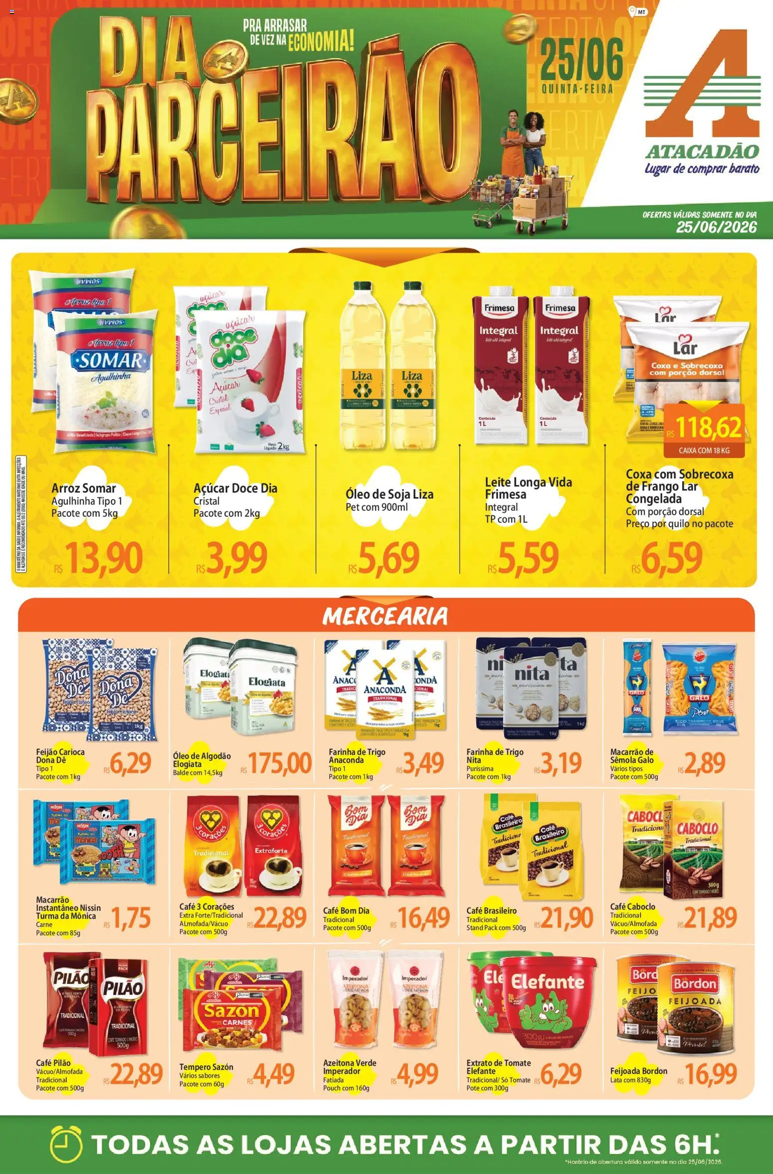Pré-Visualização do folheto "Atacadão ofertas - MT" da loja Atacadão válido a partir de 25/06/2026