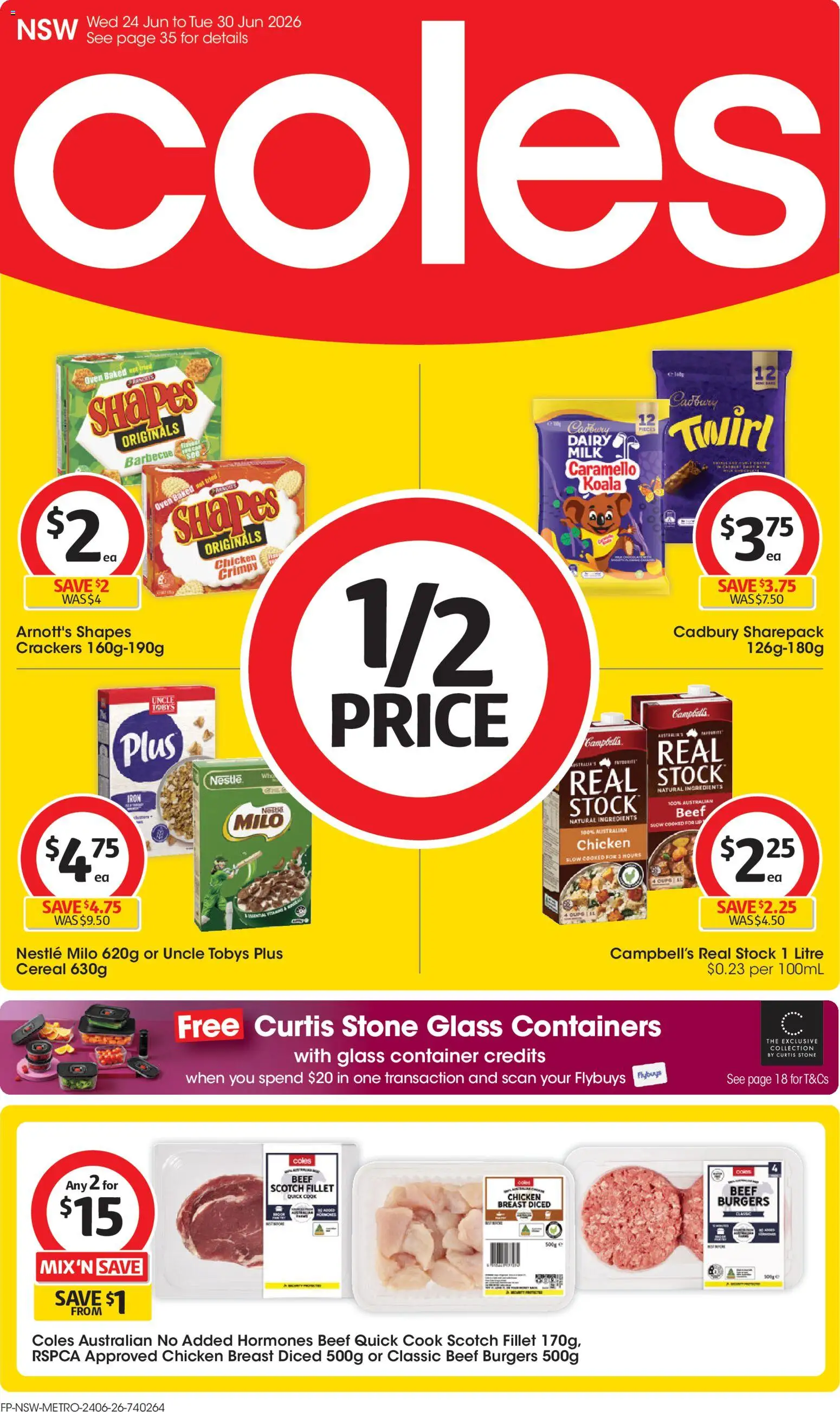 Preview of catalogue Coles catalogue from shop Coles valid 24/06/2026