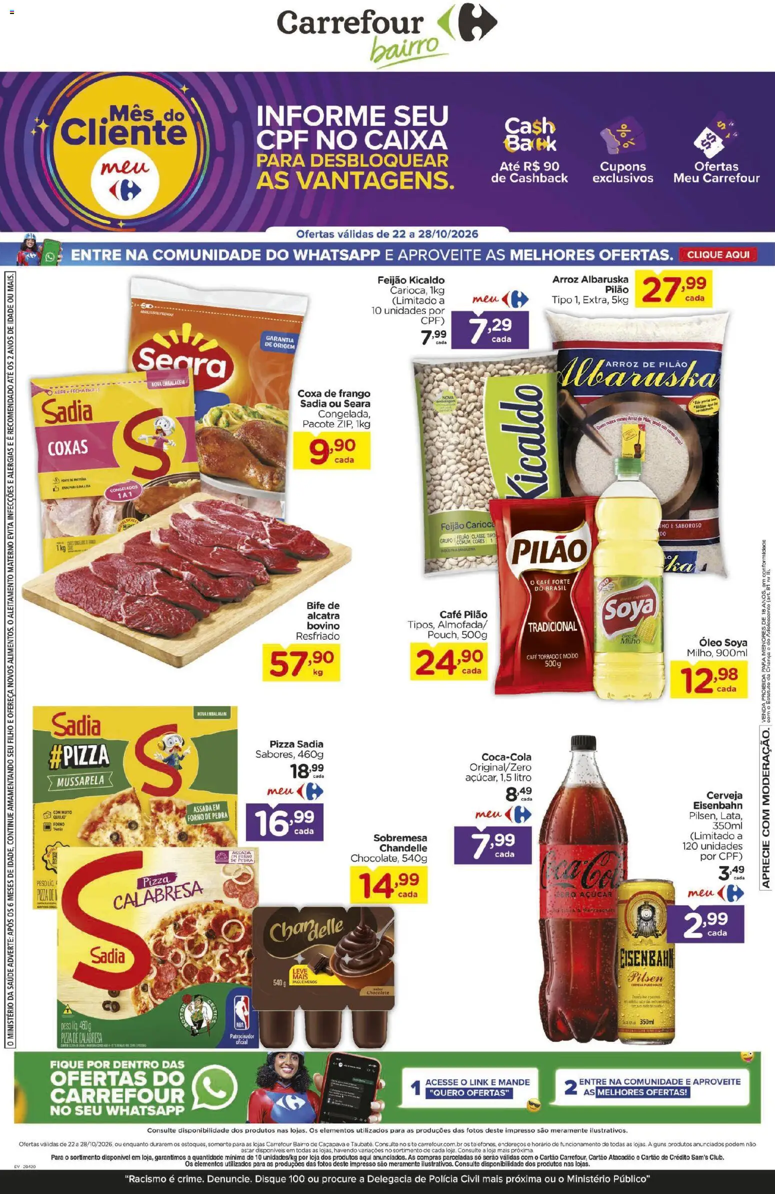 Pré-Visualização do folheto "Carrefour Bairro - Ofertas da semana" da loja Carrefour Bairro válido a partir de 22/10/2026