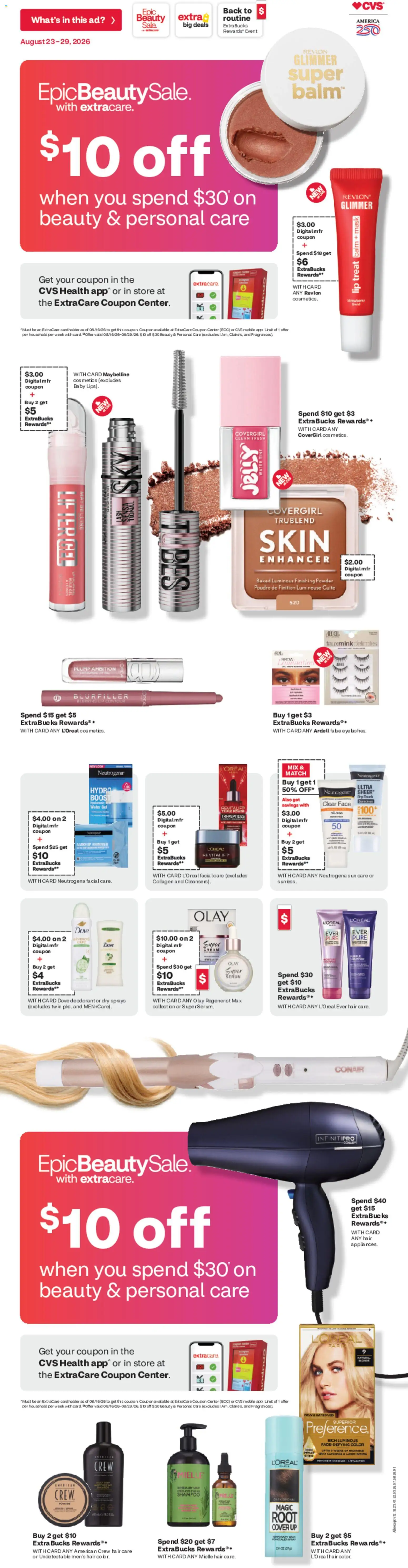 Ad Preview of CVS Pharmacy CVS Pharmacy Weekly Ad from 08/23/2026