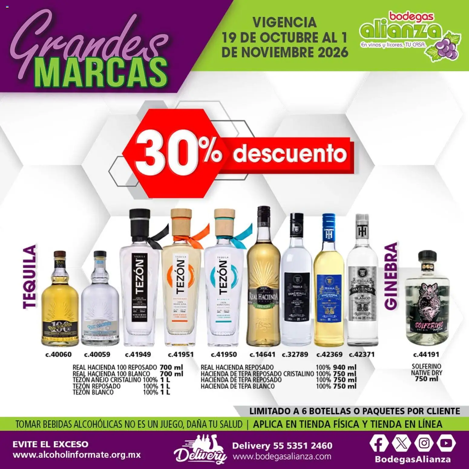 Vista previa las ofertas de la tienda Bodegas Alianza - Bodegas Alianza catálogo Grandes Marcas desde el 19/10/2026 