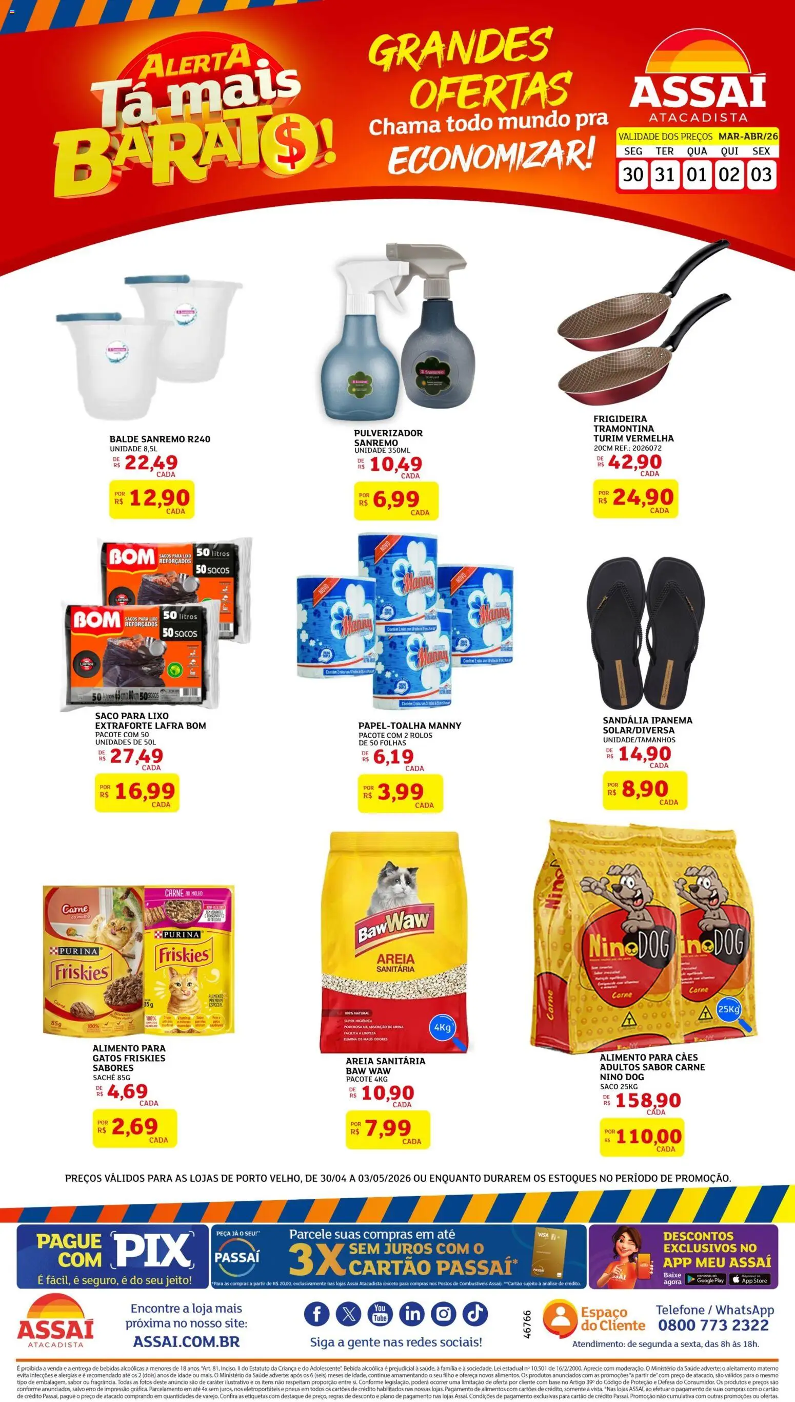 Pré-Visualização do folheto "Assaí Atacadista ofertas - RO" da loja Assaí Atacadista válido a partir de 30/04/2026