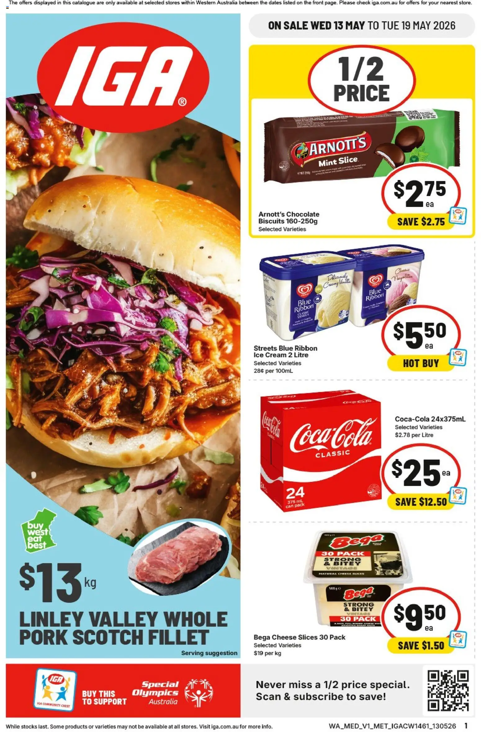Preview of catalogue IGA catalogue WA Medium Metro from shop IGA valid 13/05/2026