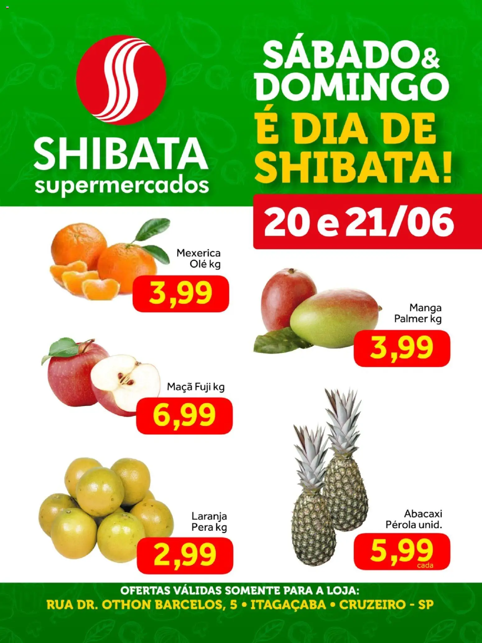 Pré-Visualização do folheto "Shibata ofertas Cruzeiro" da loja Shibata válido a partir de 20/06/2026
