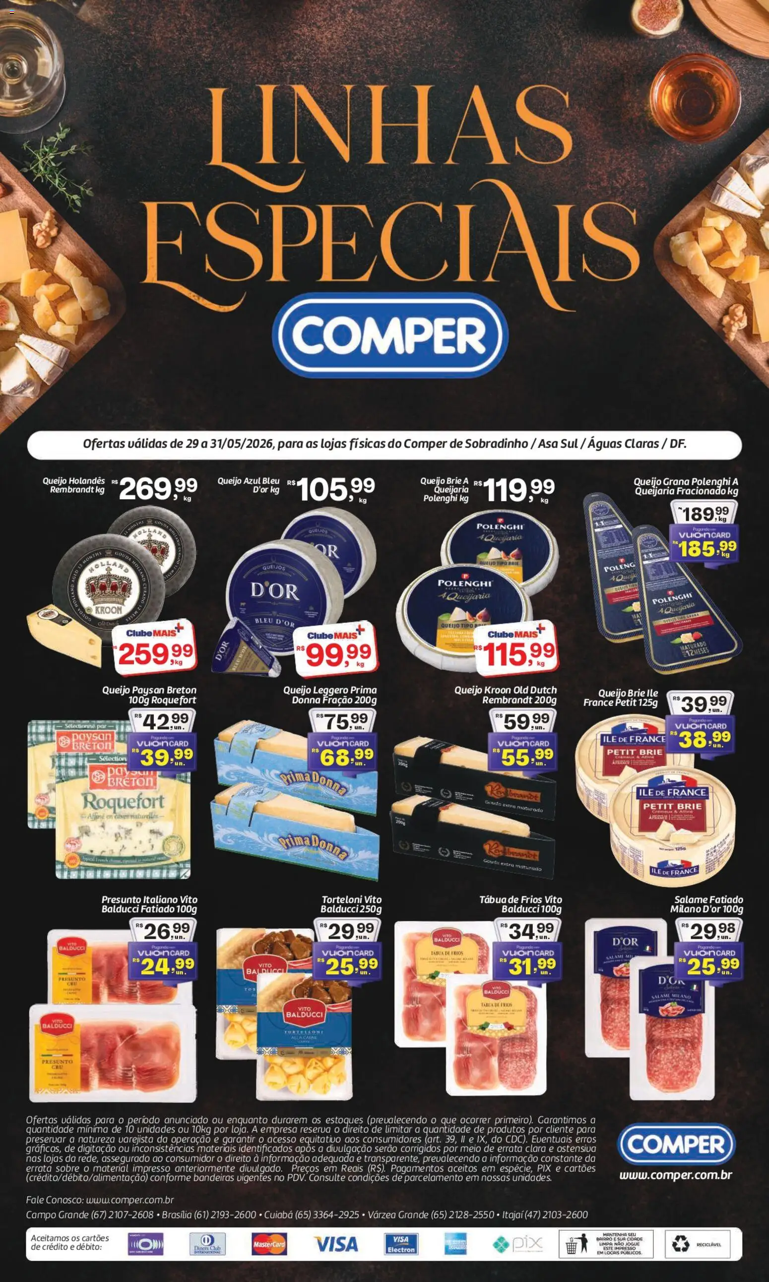 Pré-Visualização do folheto "Comper ofertas Linhas Especiais" da loja Comper válido a partir de 29/05/2026