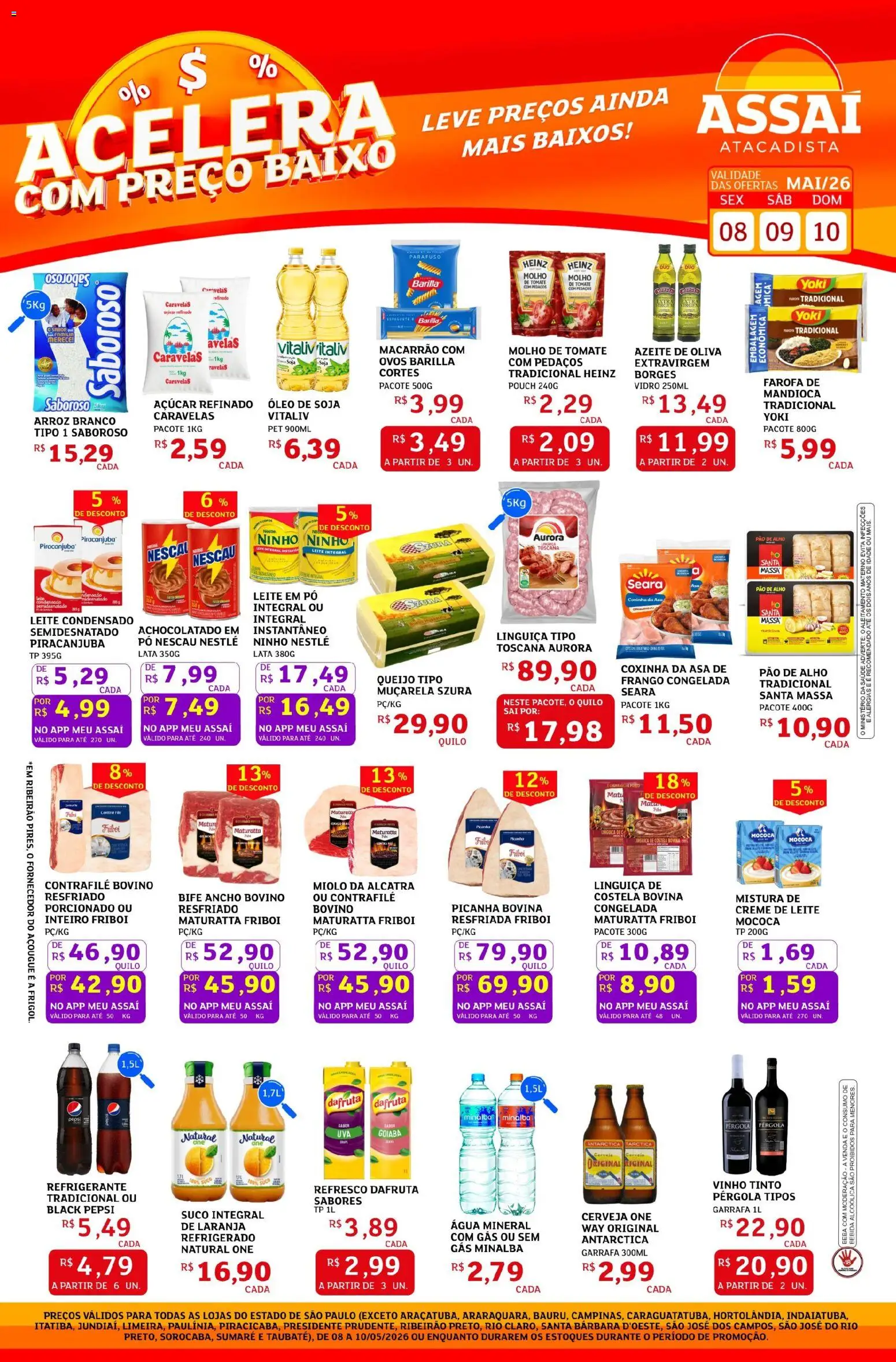 Pré-Visualização do folheto "Assaí Atacadista ofertas - SP" da loja Assaí Atacadista válido a partir de 08/05/2026