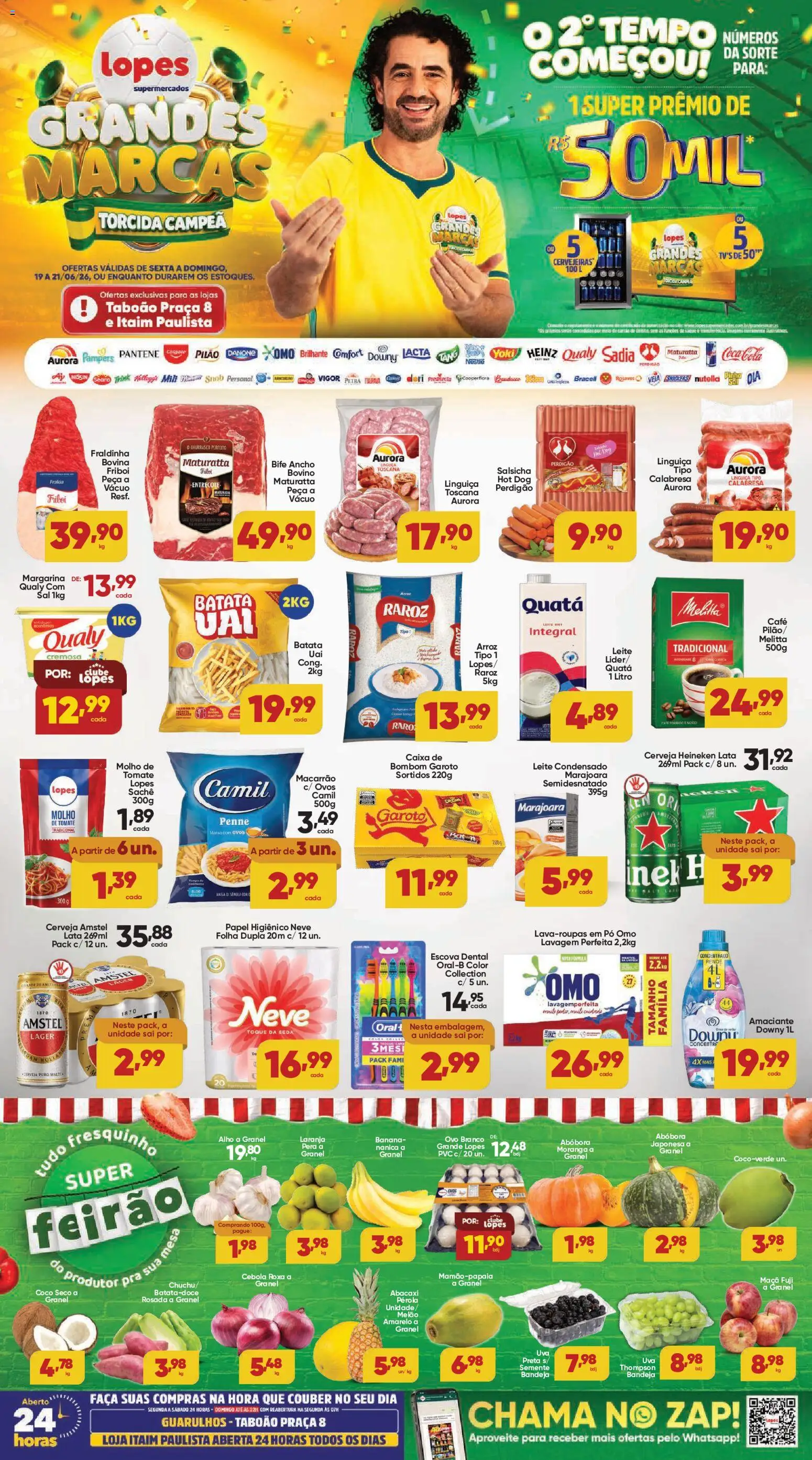 Pré-Visualização do folheto "Lopes Supermercados - Ofertas da semana" da loja Lopes Supermercados válido a partir de 19/06/2026