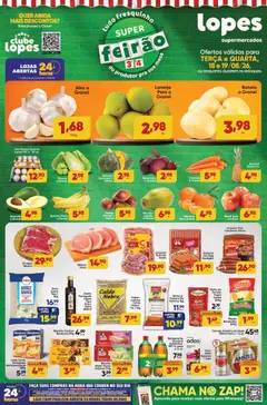 Pré-Visualização do folheto "Lopes Supermercados - Ofertas da semana" da loja Lopes Supermercados válido a partir de 18/08/2026