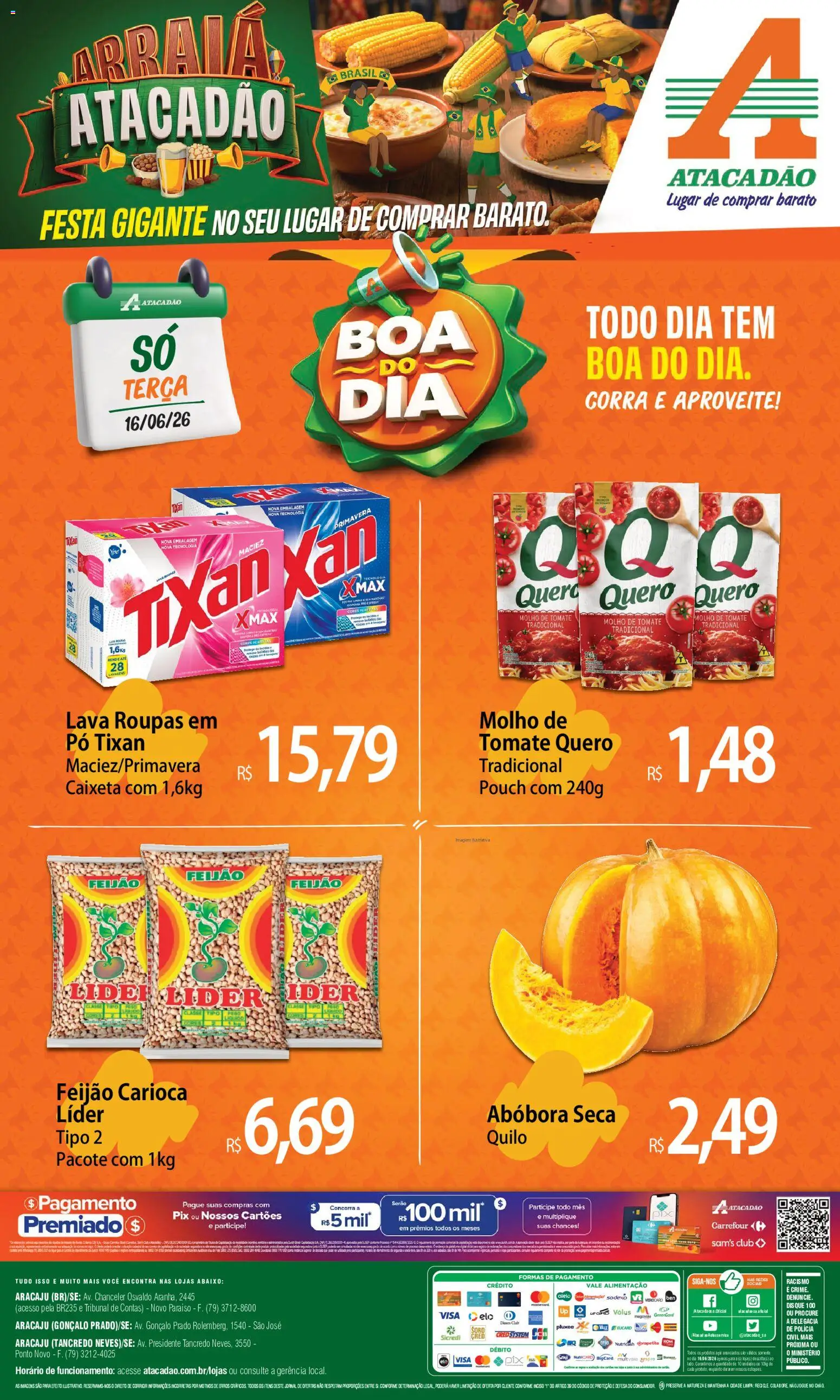 Pré-Visualização do folheto "Atacadão ofertas - SE" da loja Atacadão válido a partir de 16/06/2026