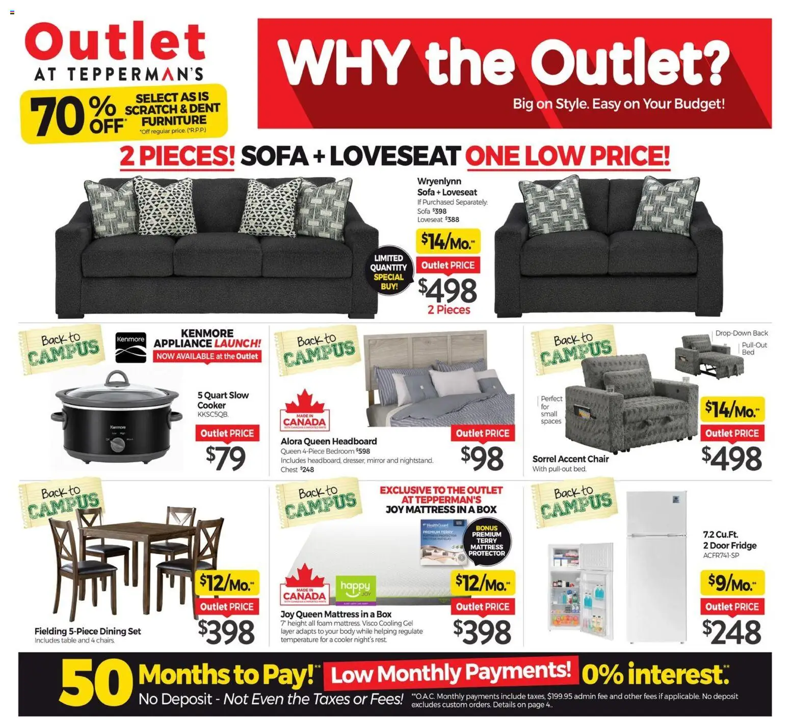 Preview of leaflet Tepperman's outlet from shop Tepperman's is valid from Aug 21, 2026