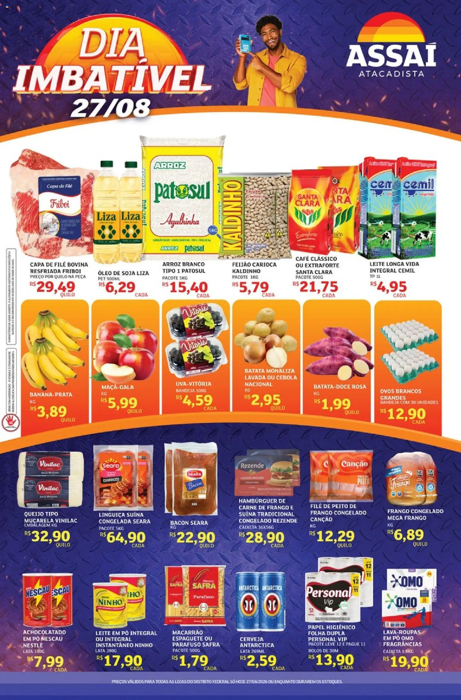 Pré-Visualização do folheto "Assaí Atacadista ofertas - DF" da loja Assaí Atacadista válido a partir de 27/08/2026