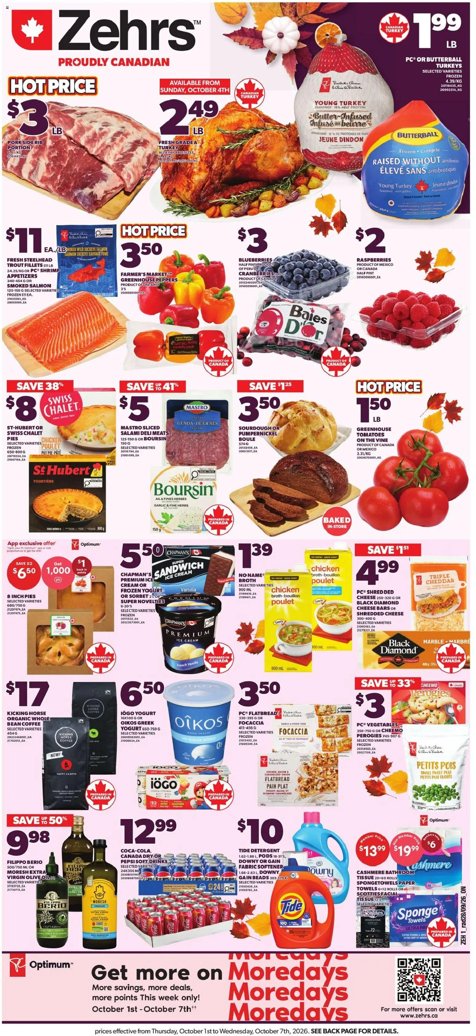 Preview of leaflet Zehrs weekly flyer / circulaire from shop Zehrs is valid from Oct 01, 2026